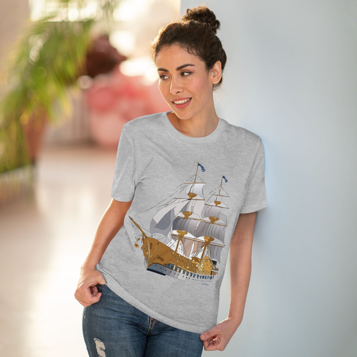 Organic T-shirt with Ship