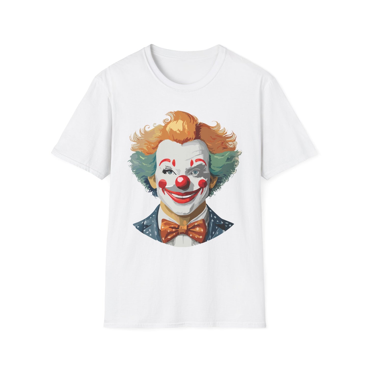 Clown Shirt, T Shirt with Clown, Funny Man Shirt, Tee Shirt with Funny Man, Circus Shirt, Shirt with Circus, Scary Man Shirt, Shirt with Scary Man