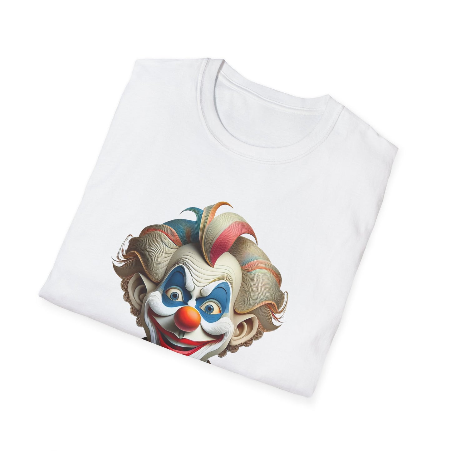 Clown Shirt, T Shirt with Clown, Funny Man Shirt, Tee Shirt with Funny Man, Circus Shirt, Shirt with Circus, Scary Man Shirt, Shirt with Scary Man
