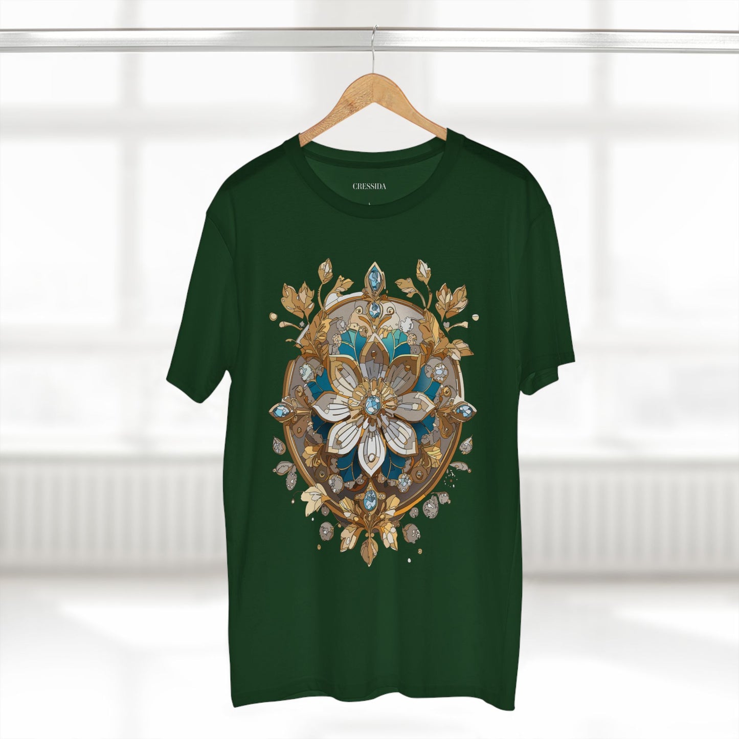 Floral Shirt, Shirt with Flower, Tee Shirt with Antique Flower