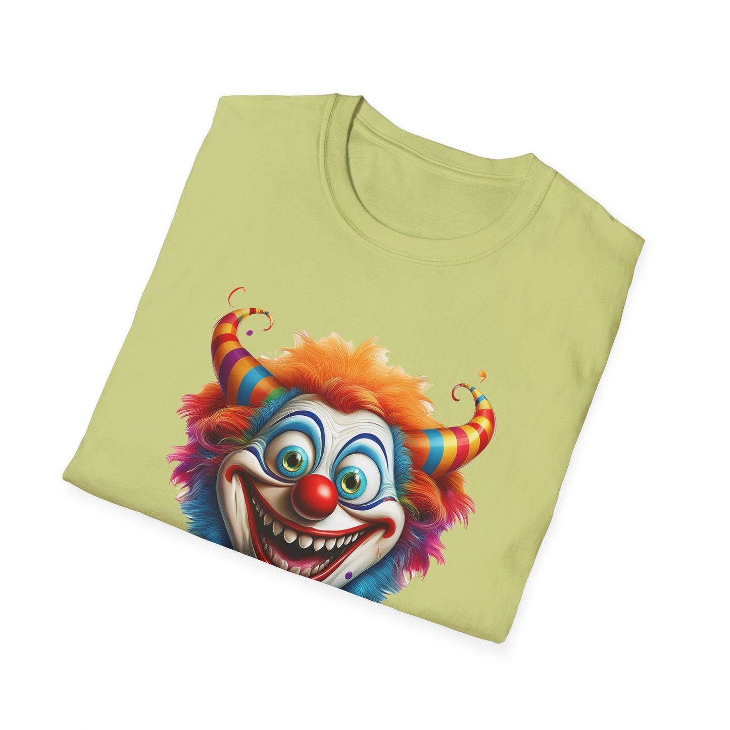Clown Shirt, T Shirt with Clown, Funny Man Shirt, Tee Shirt with Funny Man, Circus Shirt, Shirt with Circus, Scary Man Shirt, Shirt with Scary Man