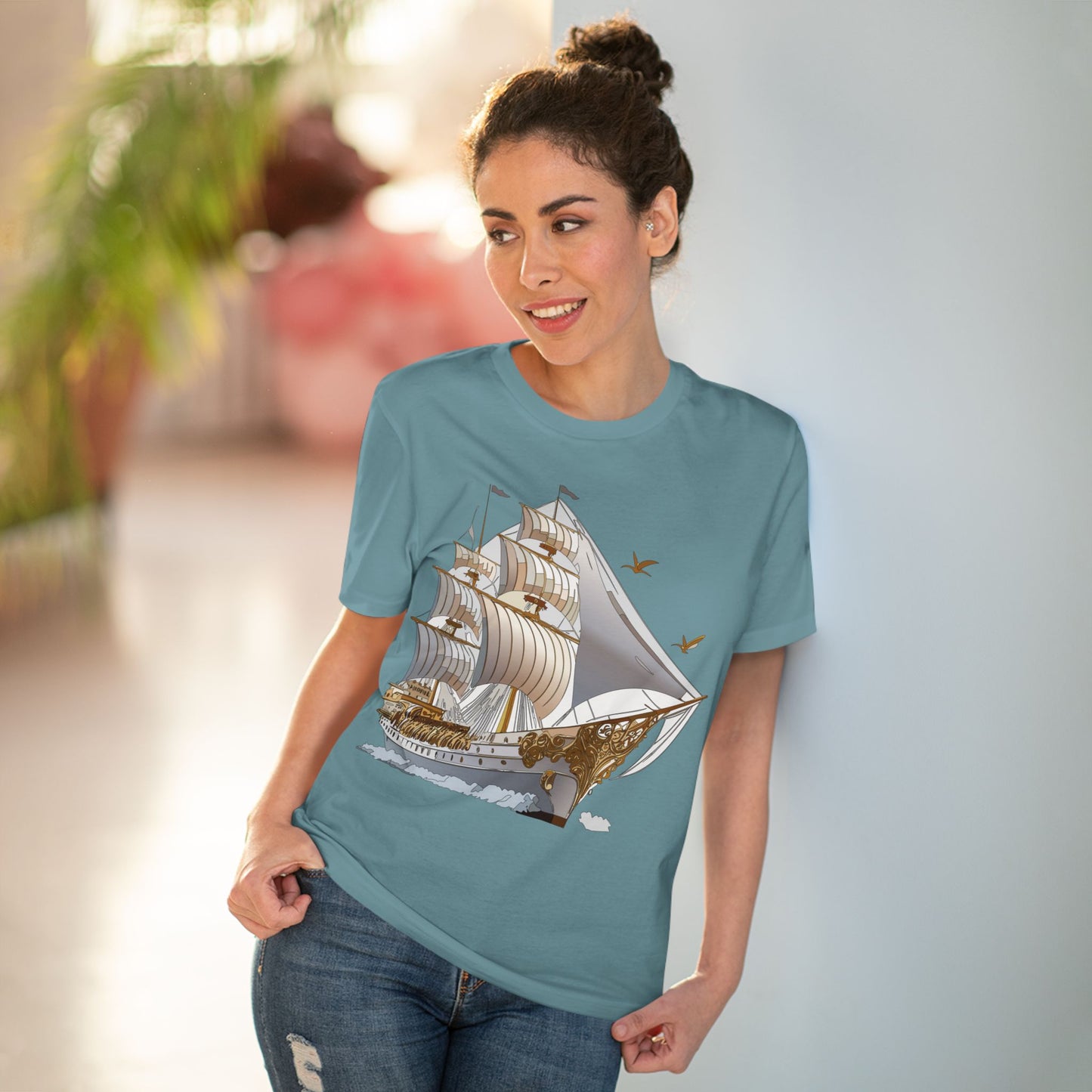 Organic T-shirt with Ship