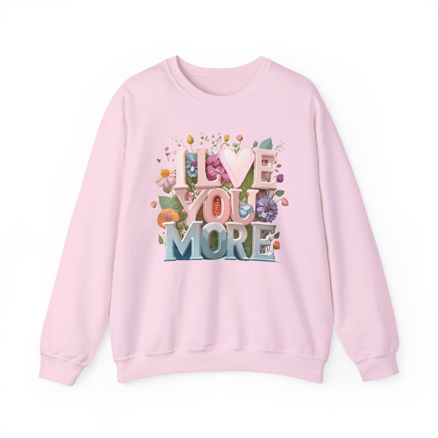 Floral Love Sweatshirt, Valentine's Day Sweatshirt, Love Flower Sweatshirt