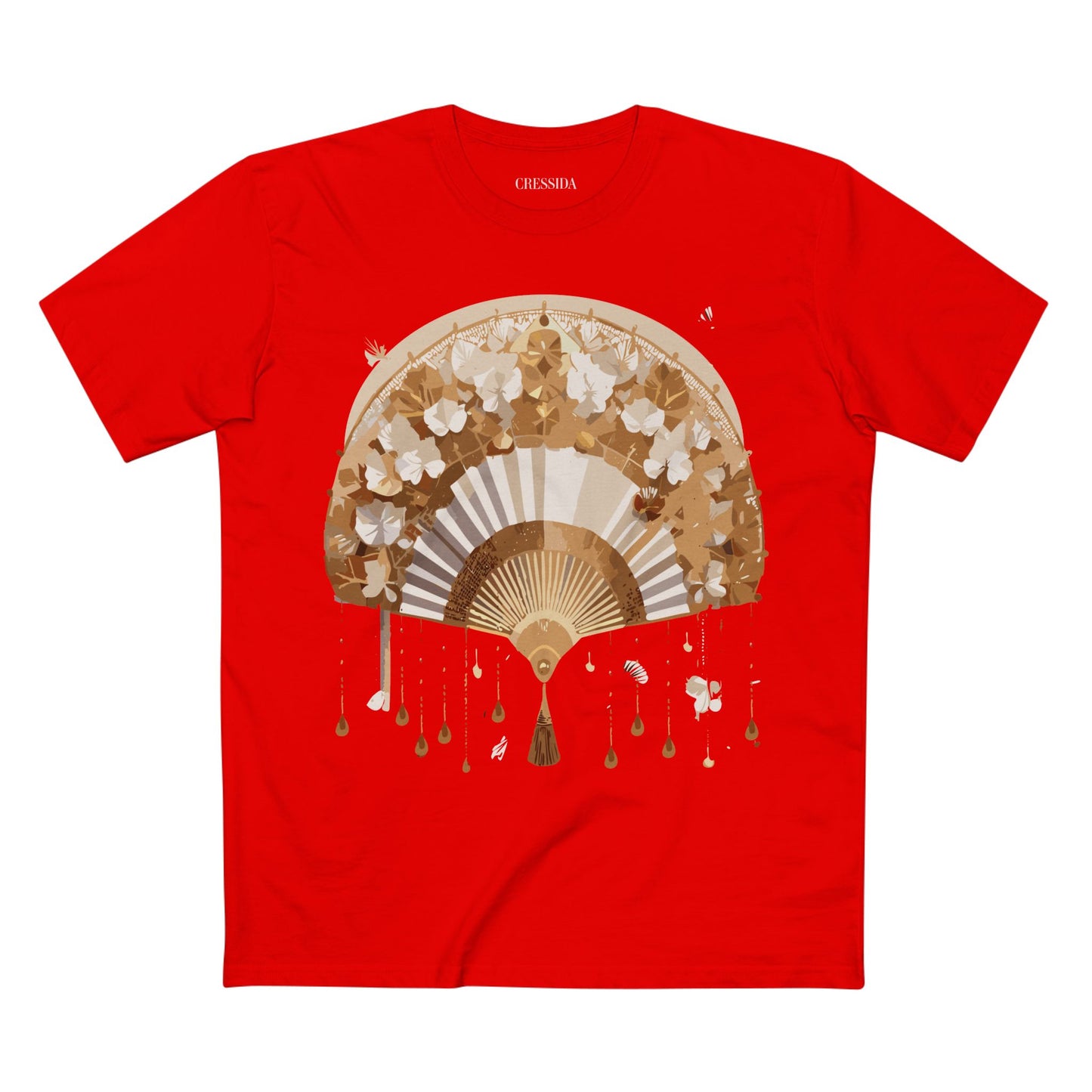 Fan shirt, Shirt with Fan, Tee Shirt with Antique Fan