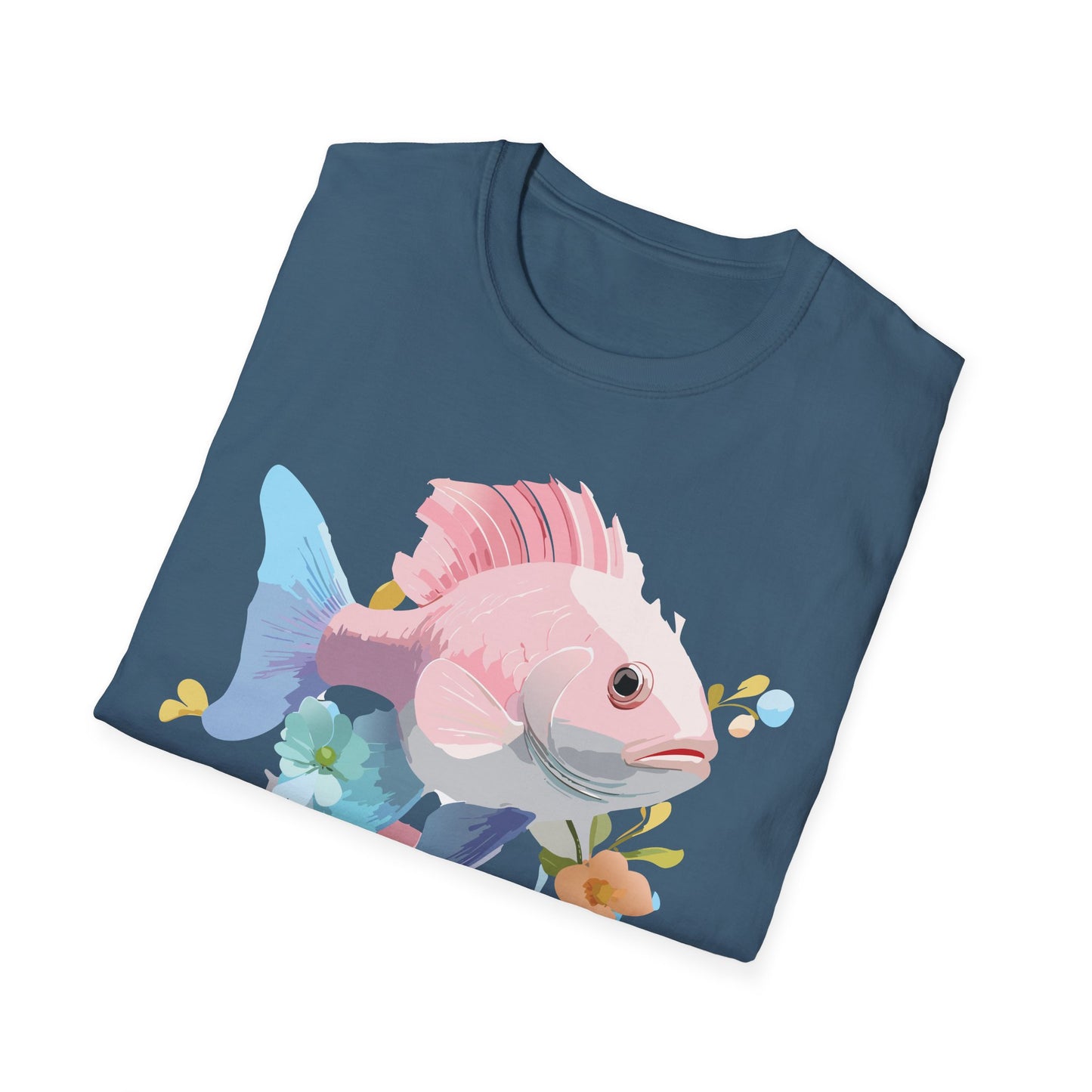 Fish Art Design Shirt, T Shirt with Fish, Graphic Shirt, Tee Shirt with Graphic Design, Shirt with Fish Graphic Art