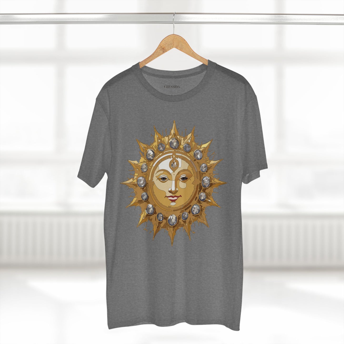 Sun Shirt, Shirt with Sun, Tee Shirt with Gold Sun