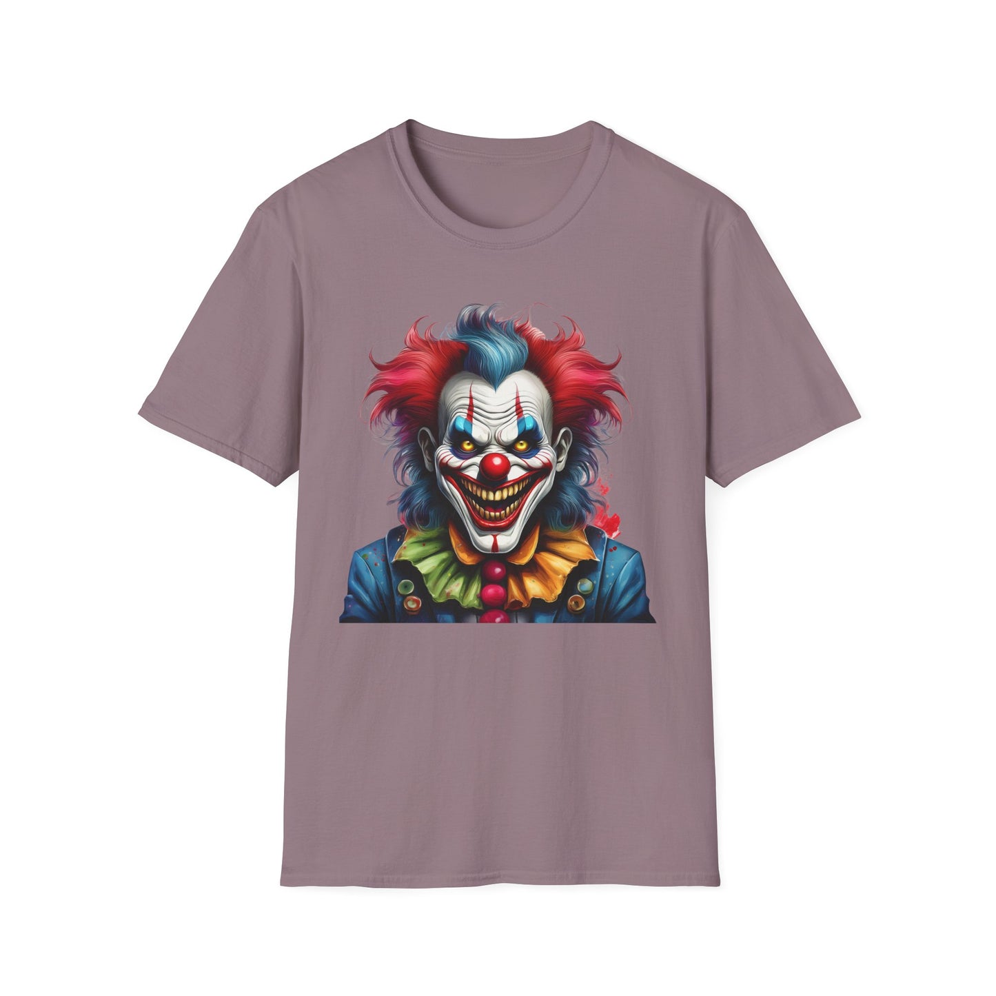 Clown Shirt, T Shirt with Clown, Funny Man Shirt, Tee Shirt with Funny Man, Circus Shirt, Shirt with Circus, Scary Man Shirt, Shirt with Scary Man