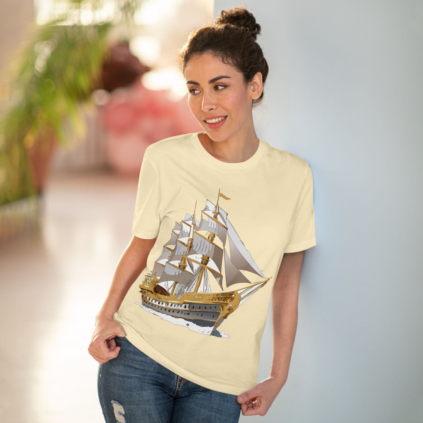 Organic T-shirt with Ship