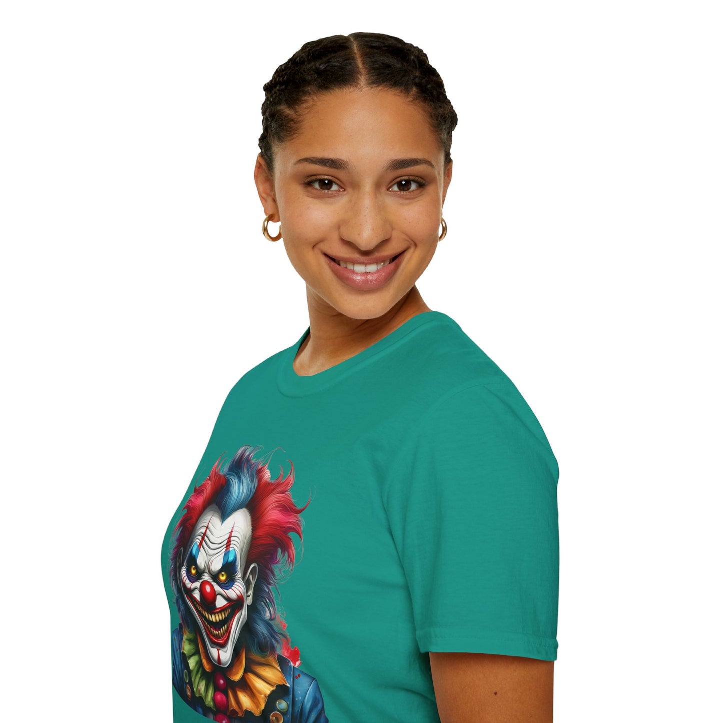 Clown Shirt, T Shirt with Clown, Funny Man Shirt, Tee Shirt with Funny Man, Circus Shirt, Shirt with Circus, Scary Man Shirt, Shirt with Scary Man