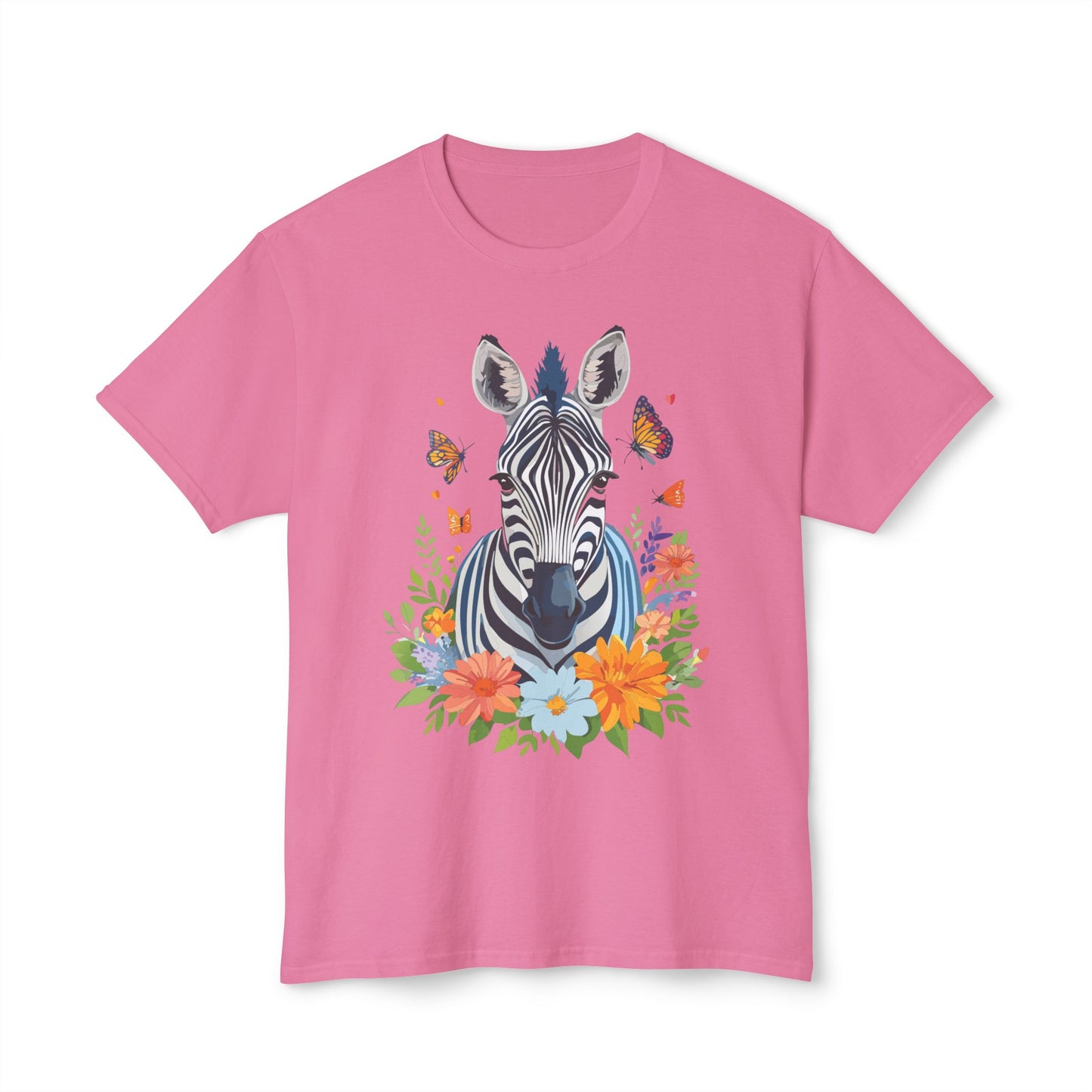 Zebra T-Shirt, Vintage Zebra Tee, Floral Tees, Zebra Art Design Shirt, Tee Shirt with Zebra 8