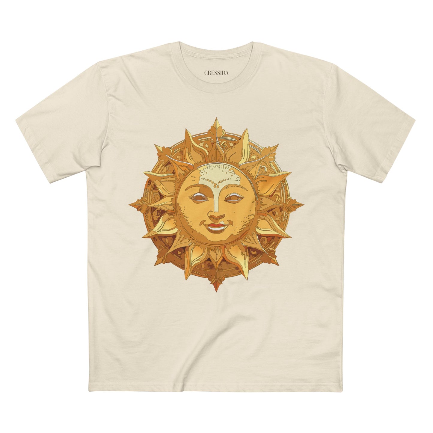 Sun Shirt, Shirt with Sun, Tee Shirt with Gold Sun