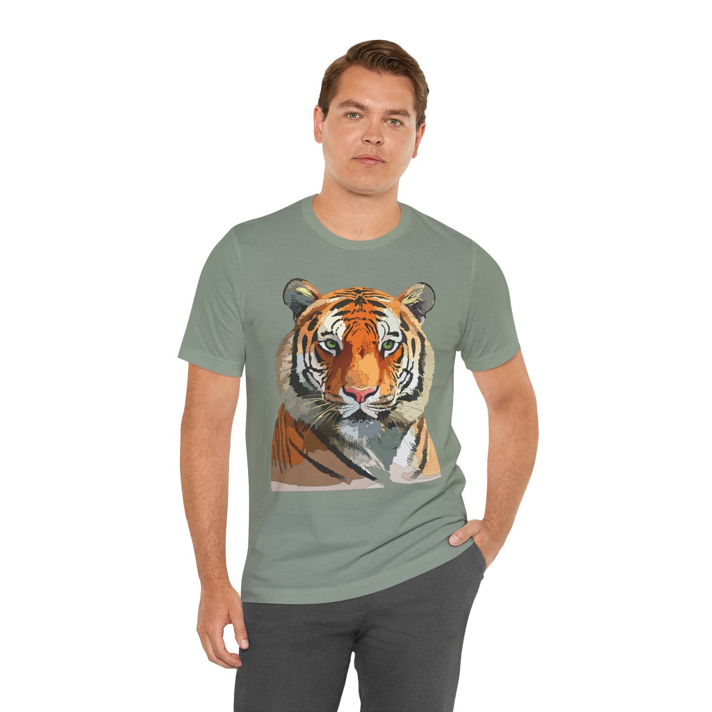 Unisex Animal Shirt, Tee Shirt with Animals, Art Design Tee Shirt, Wild Animals Shirt