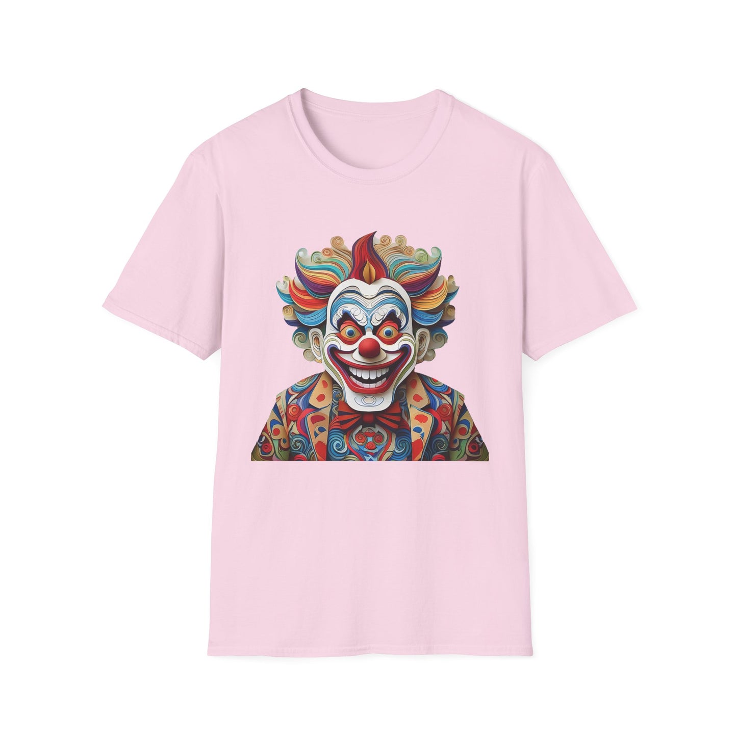 Clown Shirt, T Shirt with Clown, Funny Man Shirt, Tee Shirt with Funny Man, Circus Shirt, Shirt with Circus, Scary Man Shirt, Shirt with Scary Man