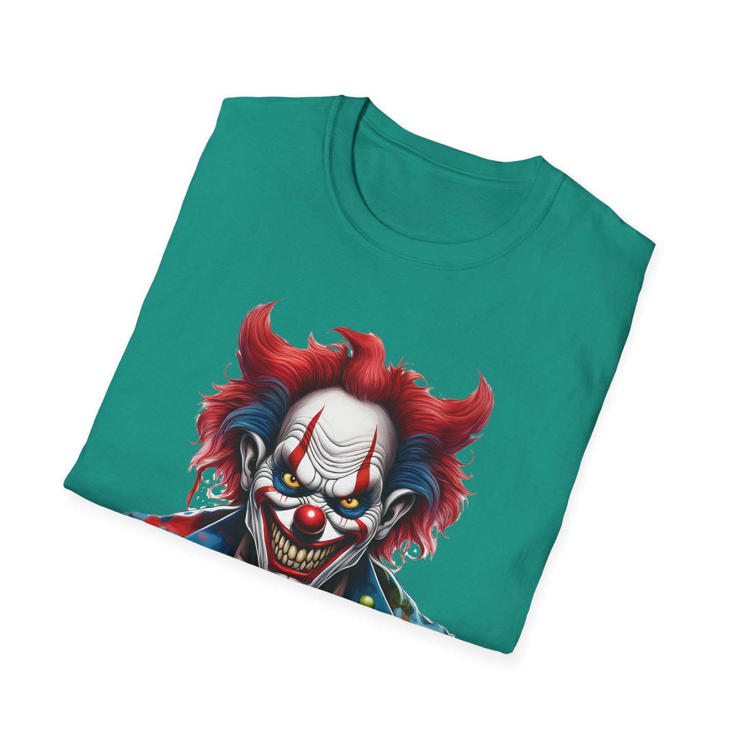 Clown Shirt, T Shirt with Clown, Funny Man Shirt, Tee Shirt with Funny Man, Circus Shirt, Shirt with Circus, Scary Man Shirt, Shirt with Scary Man