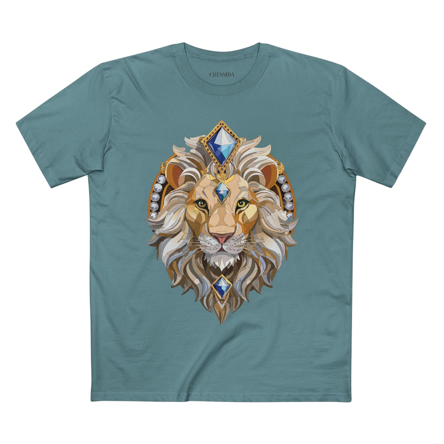 Unisex Animal Medallion Graphic Tee 100 Percent Cotton Premium Shirt