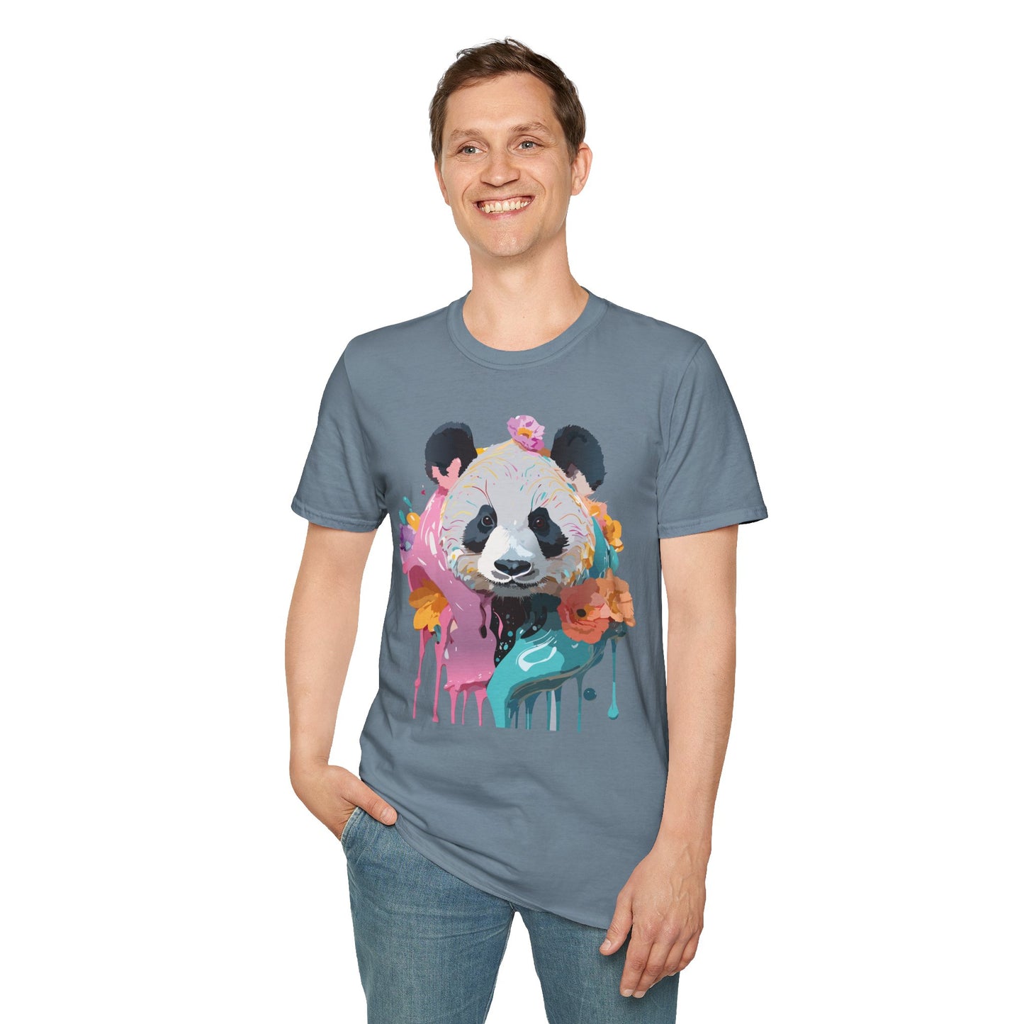 Panda Shirt, T Shirt with Panda, Animal Shirt, Tee Shirt with Animals
