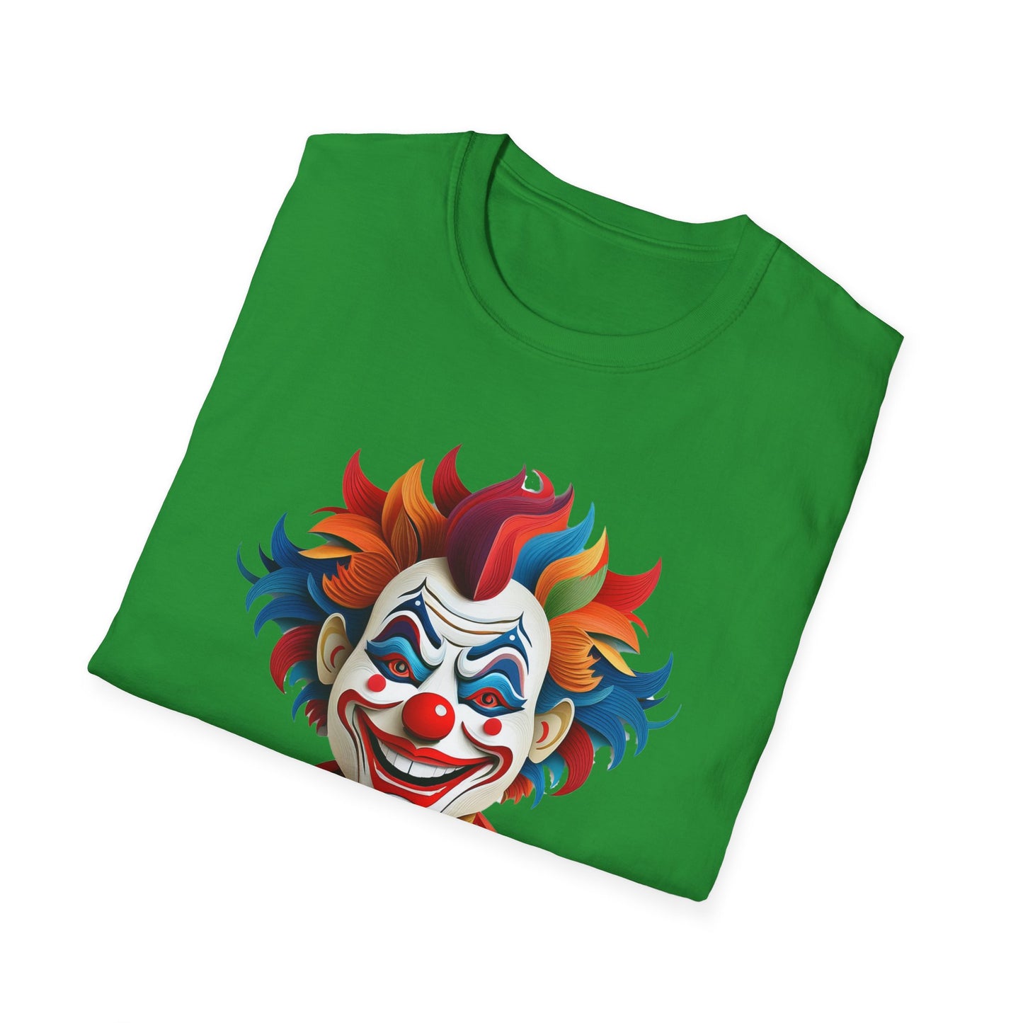Clown Shirt, T Shirt with Clown, Funny Man Shirt, Tee Shirt with Funny Man, Circus Shirt, Shirt with Circus, Scary Man Shirt, Shirt with Scary Man
