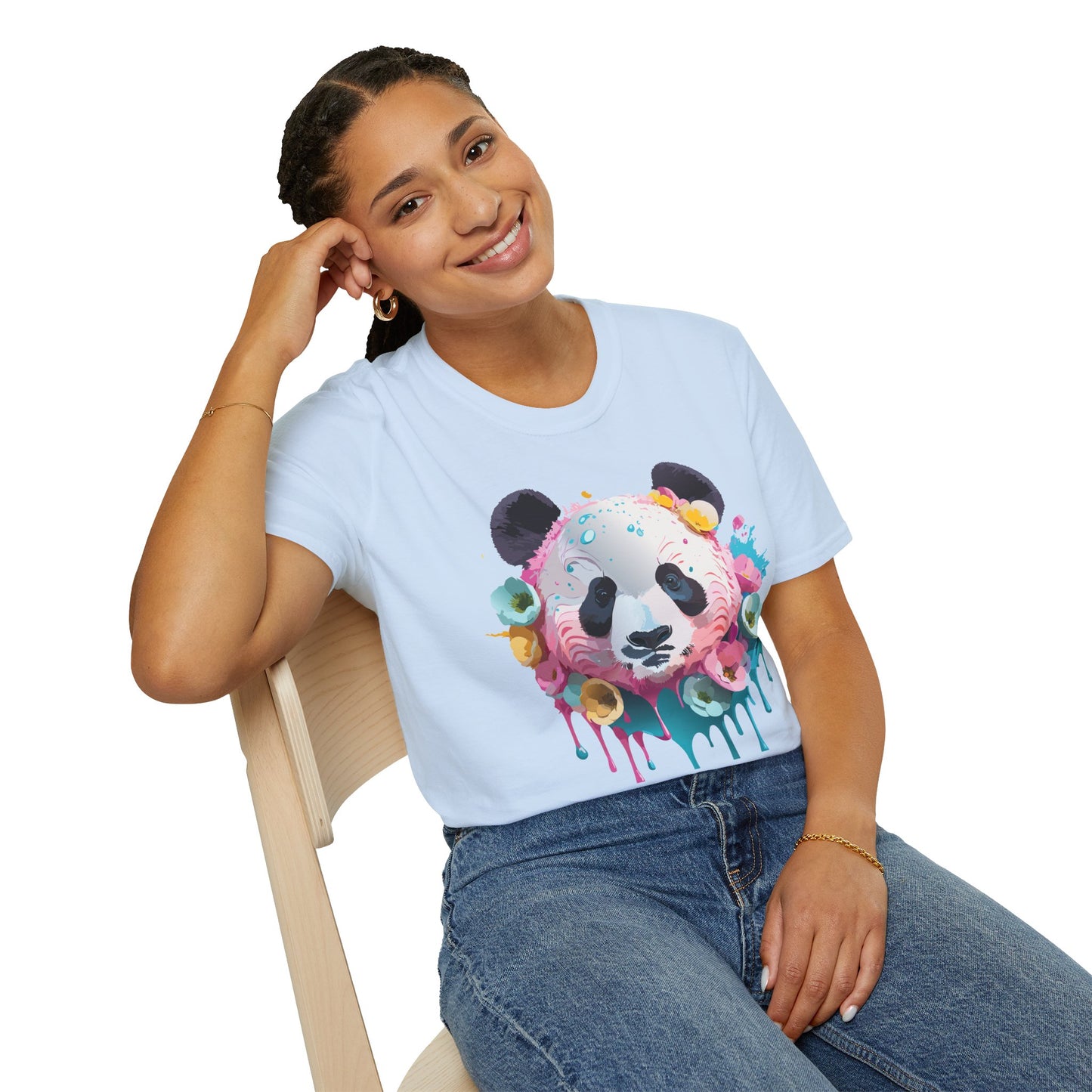Panda Shirt, T Shirt with Panda, Animal Shirt, Tee Shirt with Animals