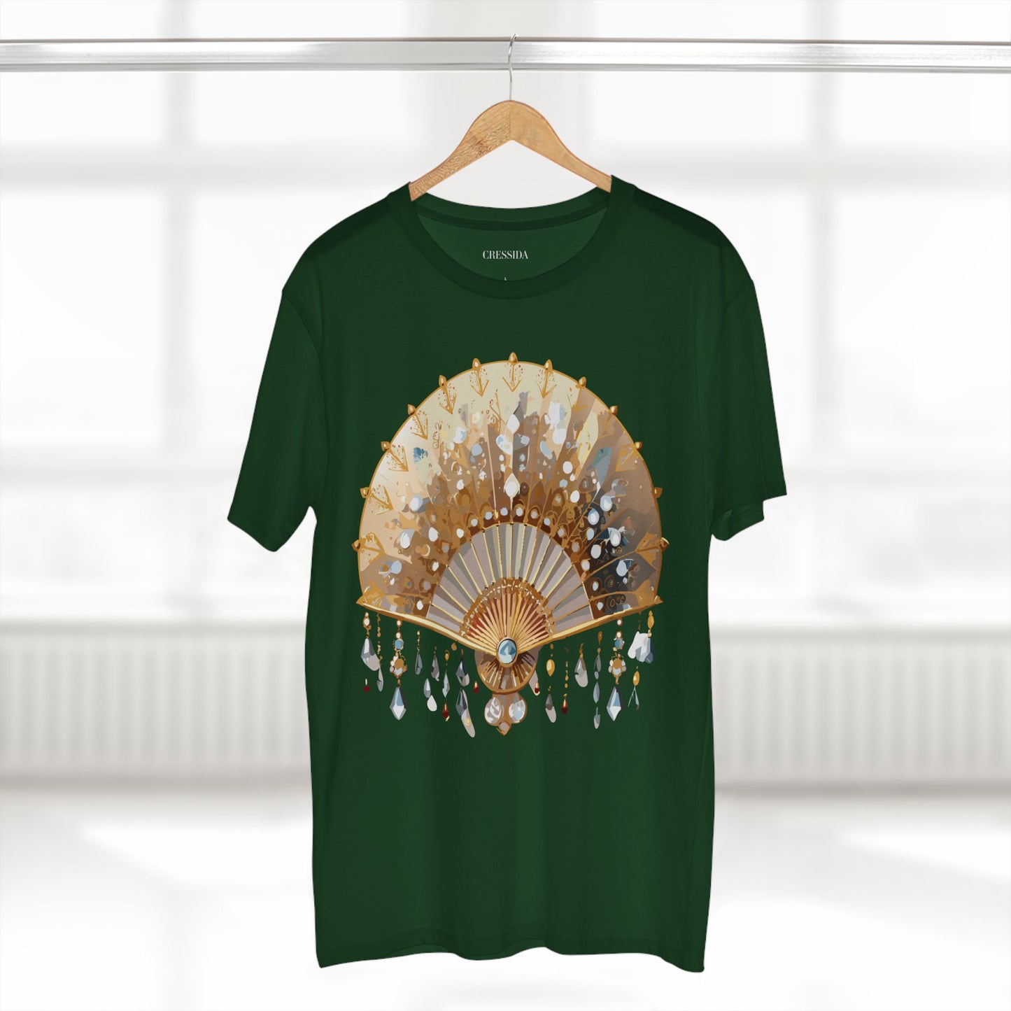 Fan shirt, Shirt with Fan, Tee Shirt with Antique Fan