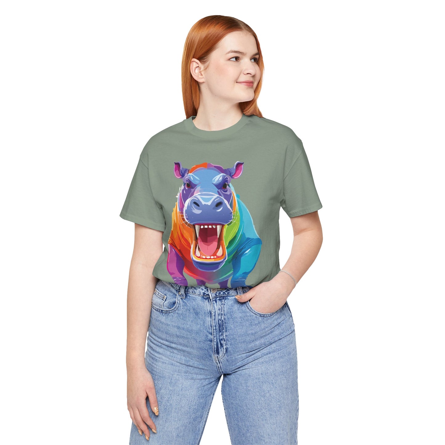Unisex Animal Shirt, Tee Shirt with Animals, Art Design Tee Shirt, Wild Animals Shirt