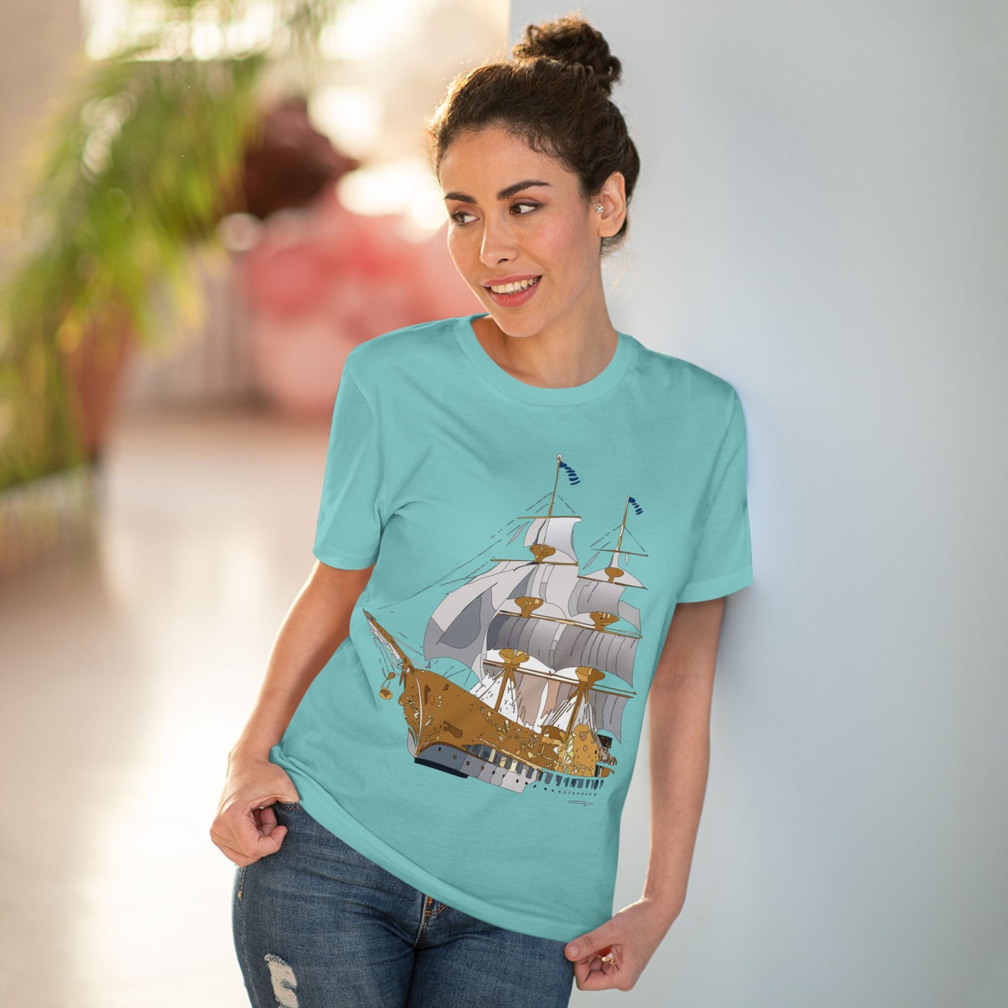 Organic T-shirt with Ship