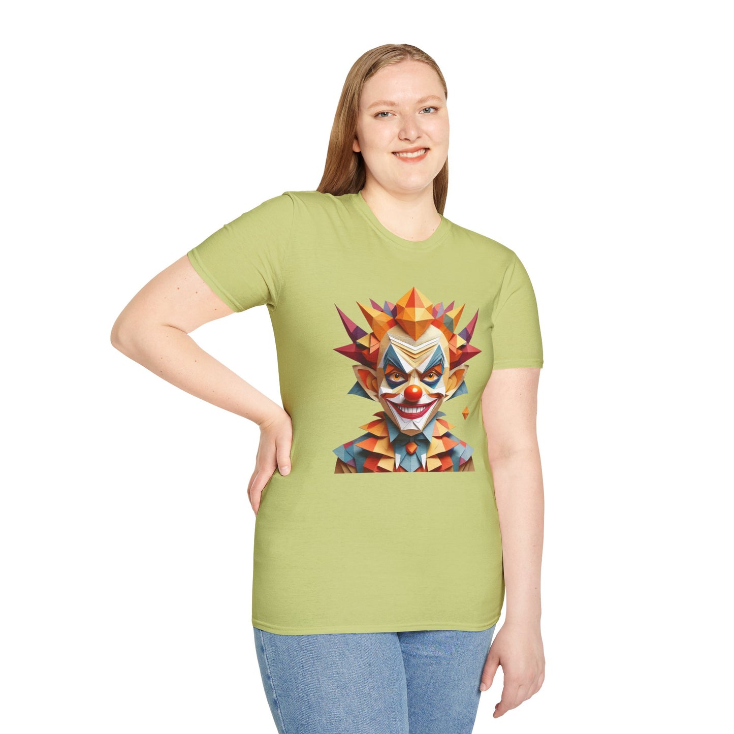 Clown Shirt, T Shirt with Clown, Funny Man Shirt, Tee Shirt with Funny Man, Circus Shirt, Shirt with Circus, Scary Man Shirt, Shirt with Scary Man