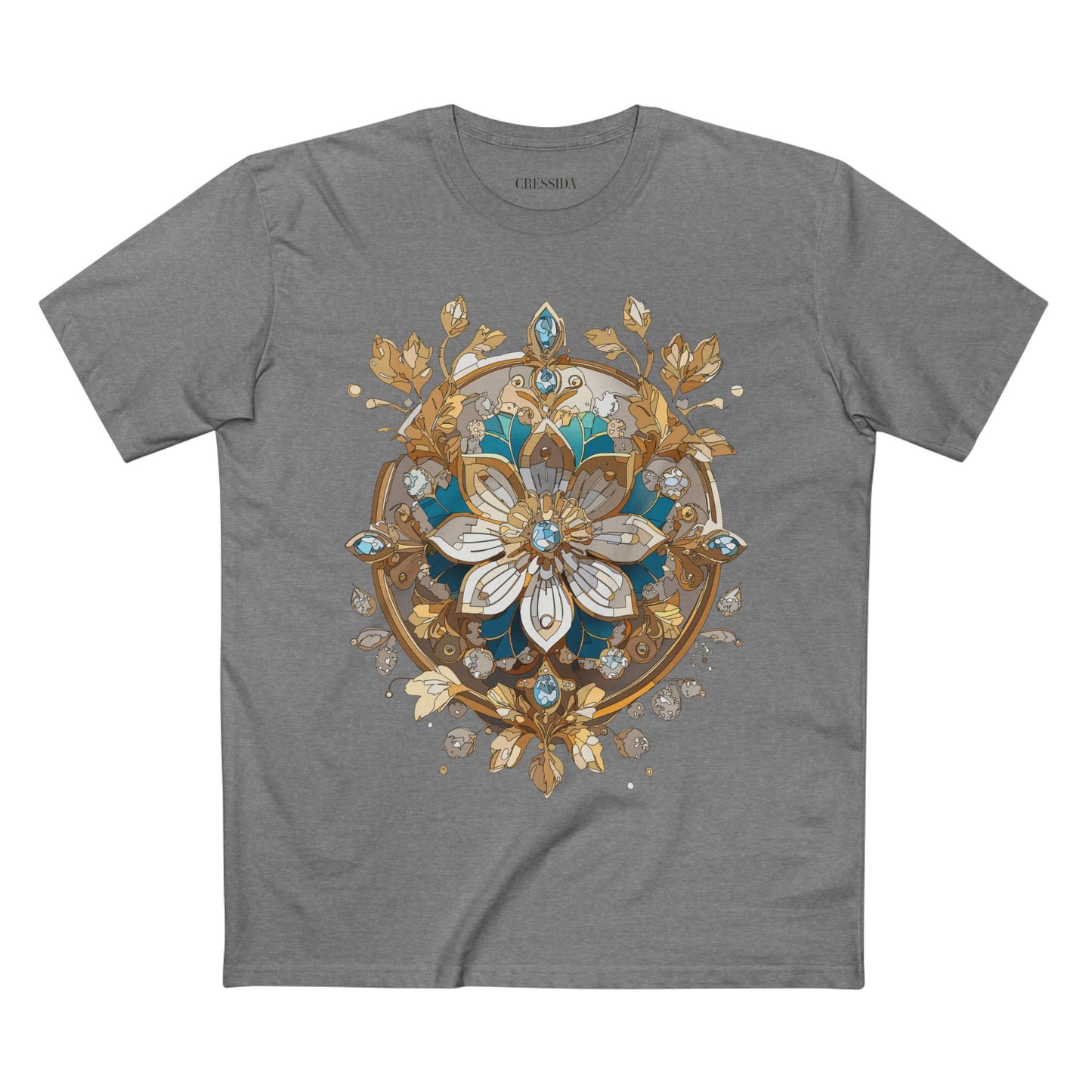 Floral Shirt, Shirt with Flower, Tee Shirt with Antique Flower