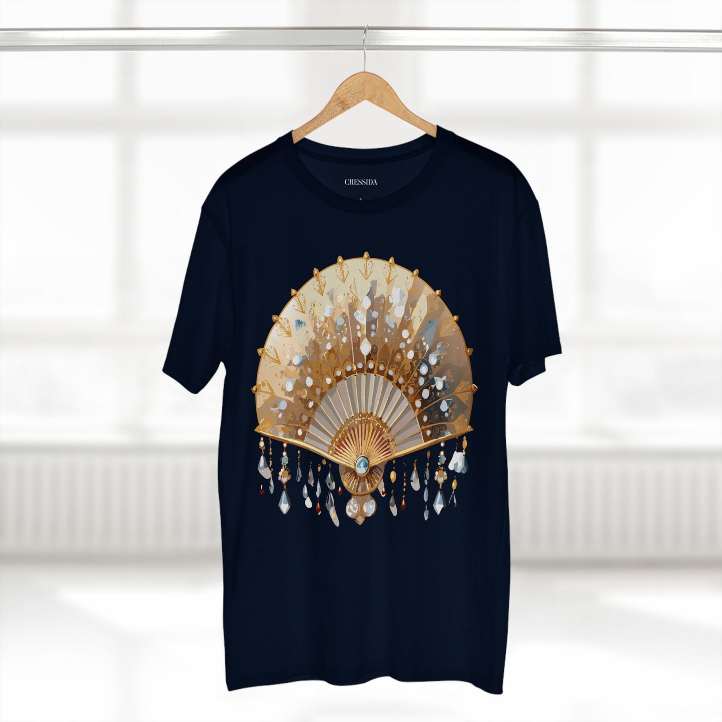 Fan shirt, Shirt with Fan, Tee Shirt with Antique Fan