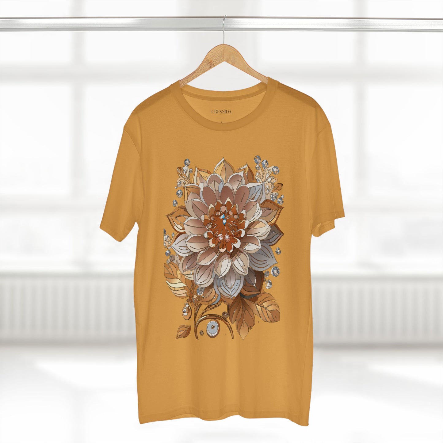 Floral Shirt, Shirt with Flower, Tee Shirt with Antique Flower
