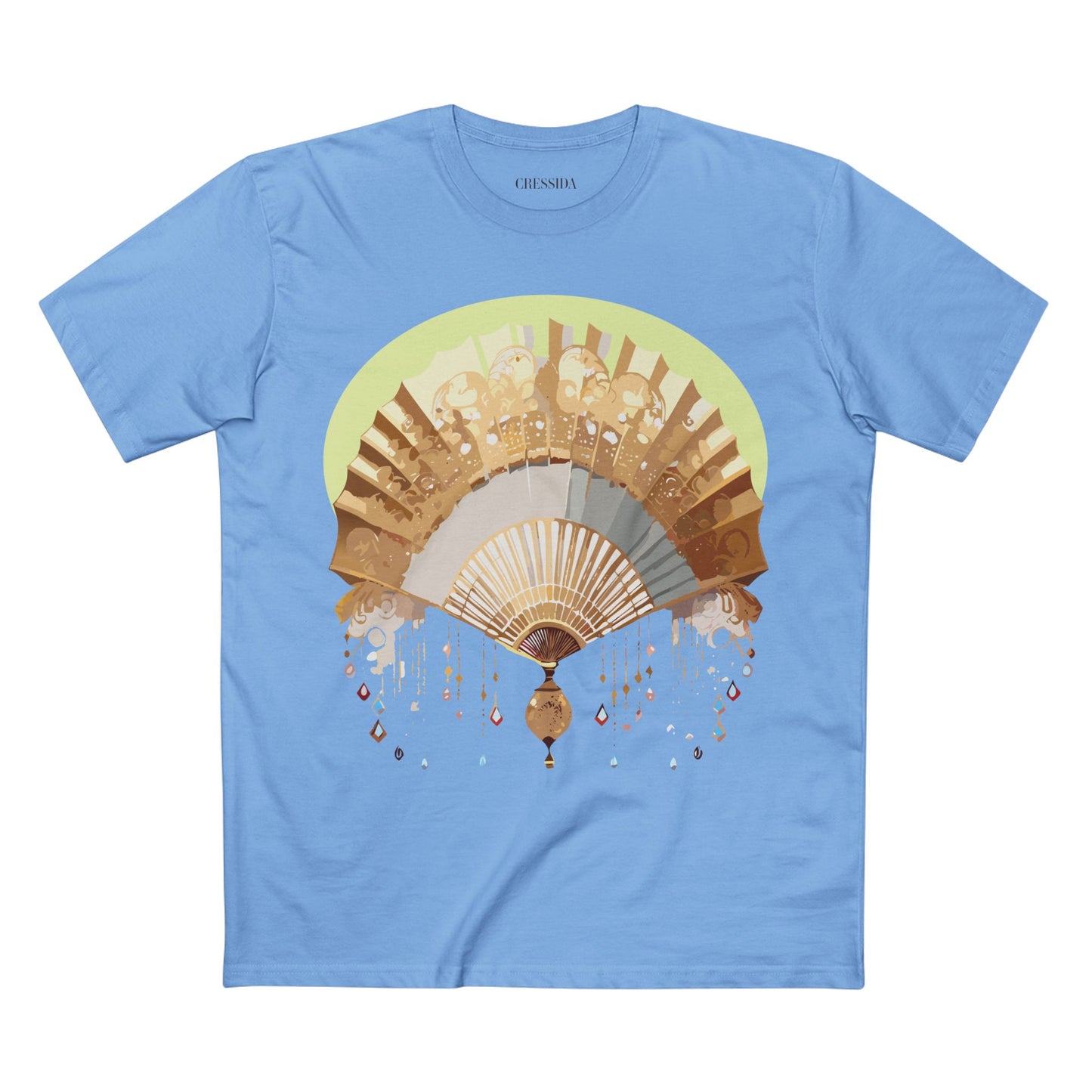 Fan shirt, Shirt with Fan, Tee Shirt with Antique Fan