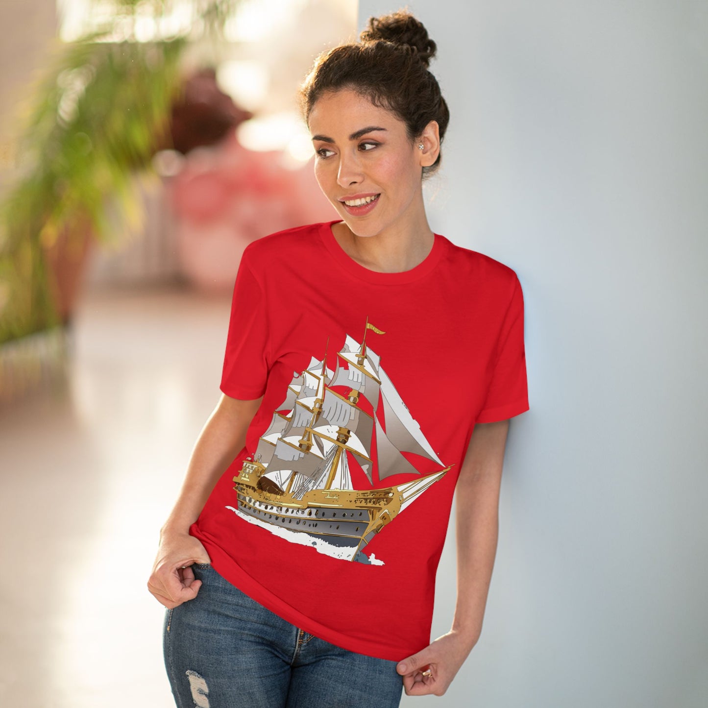 Organic T-shirt with Ship