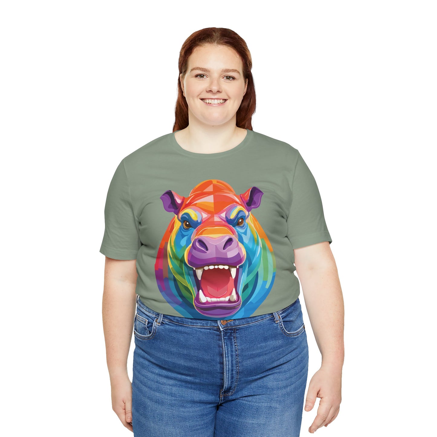 Unisex Animal Shirt, Tee Shirt with Animals, Art Design Tee Shirt, Wild Animals Shirt