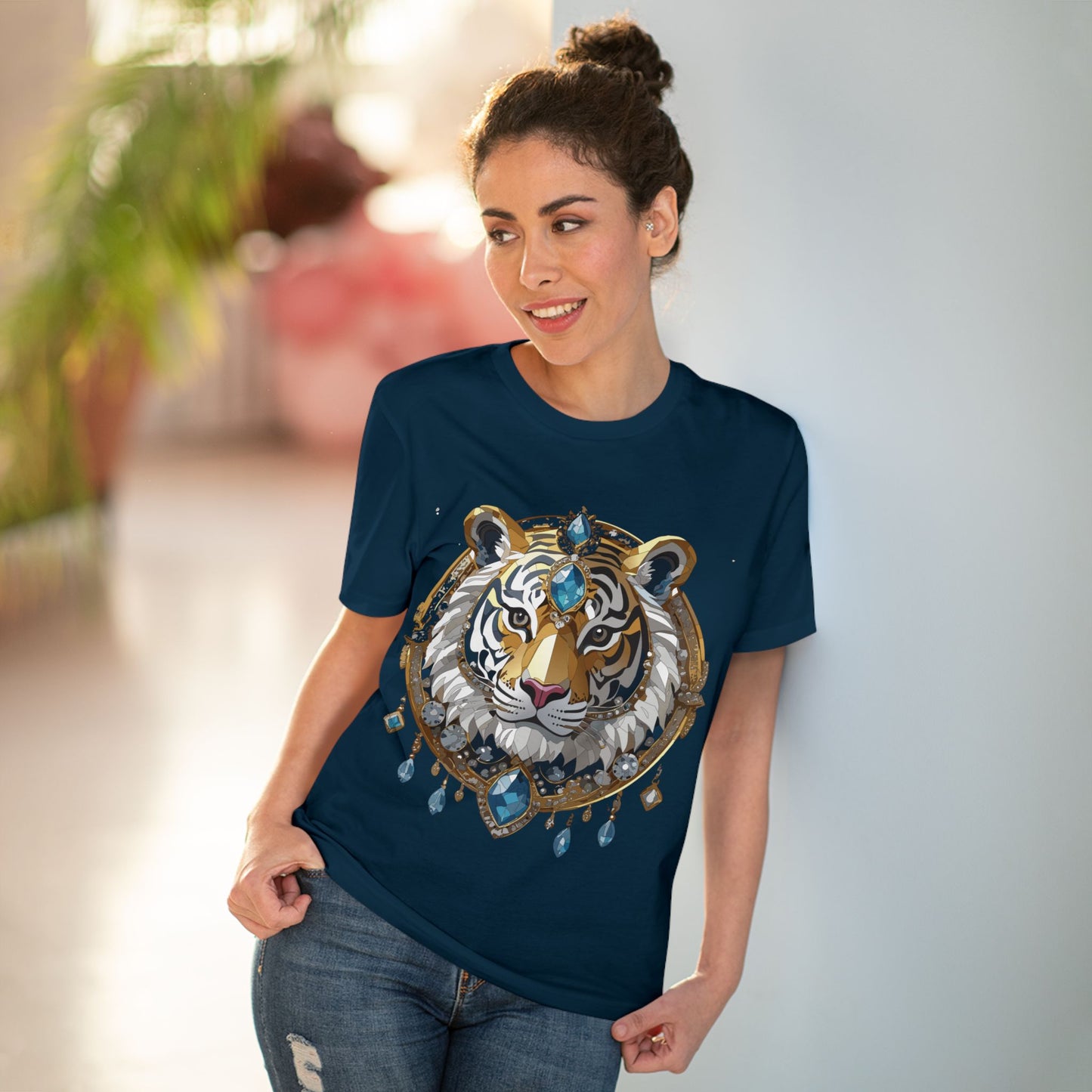 Organic T-shirt with Animals - Tiger