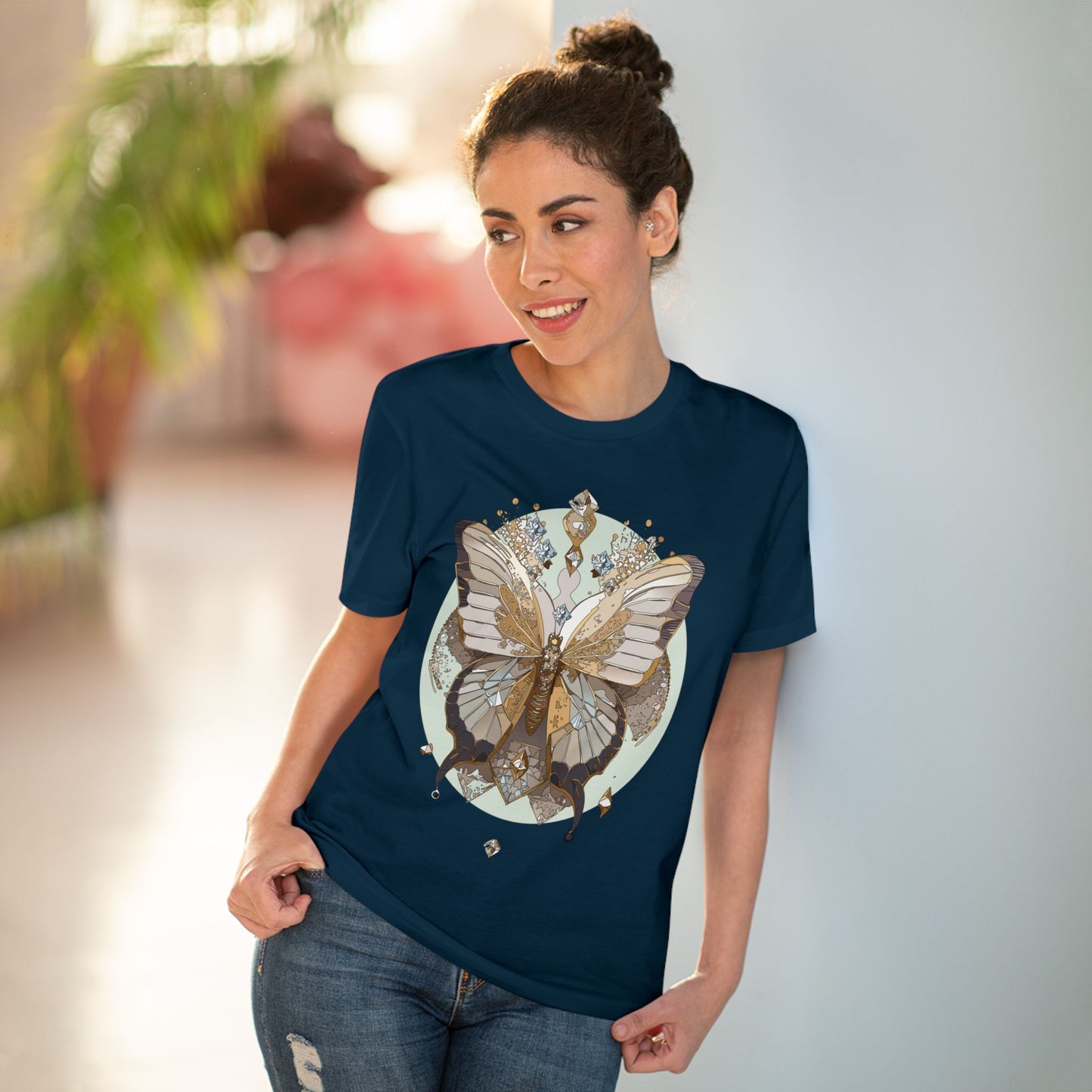 Organic T-shirt with Butterfly