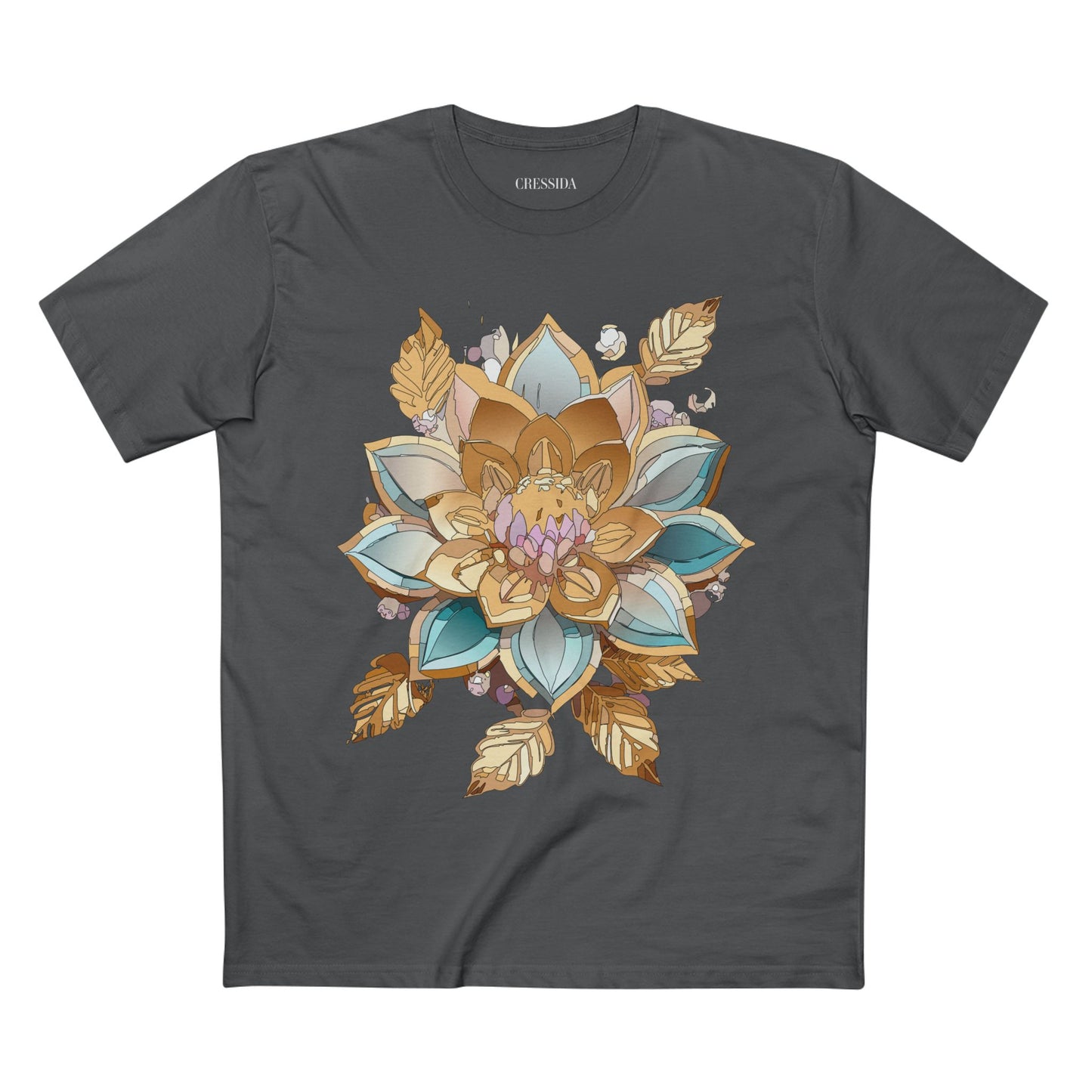 Floral Shirt, Shirt with Flower, Tee Shirt with Antique Flower