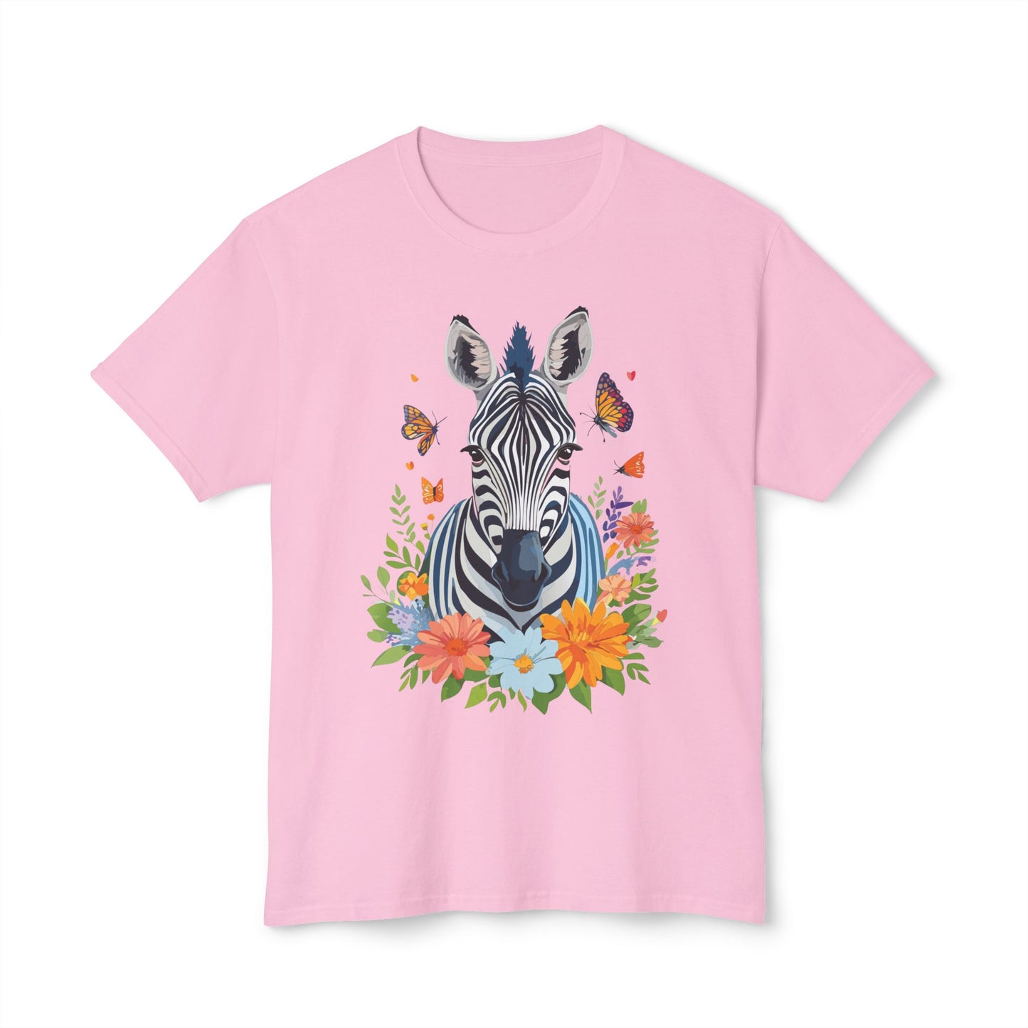Zebra T-Shirt, Vintage Zebra Tee, Floral Tees, Zebra Art Design Shirt, Tee Shirt with Zebra 8