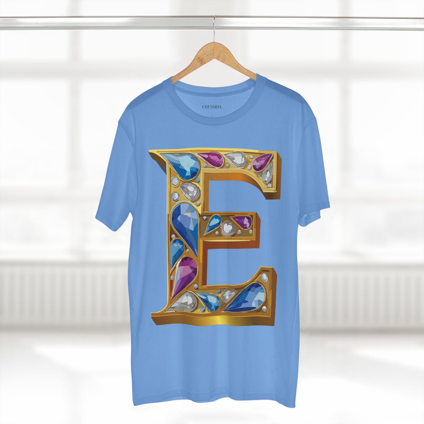 Letter Shirt, Shirt with Letters, Tee Shirt with Gold Letters
