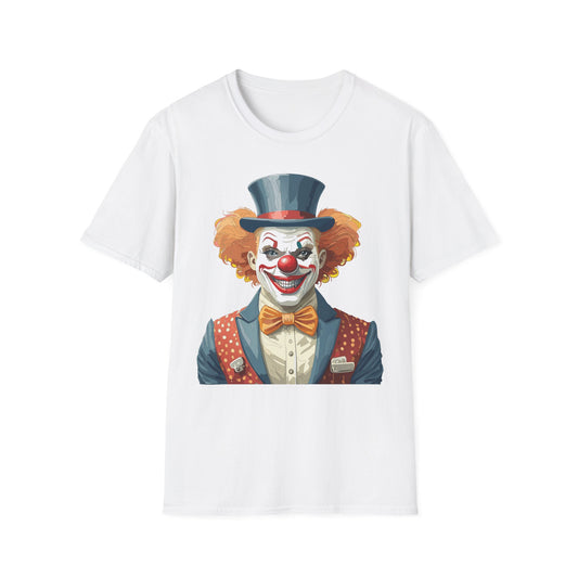 Clown Shirt, T Shirt with Clown, Funny Man Shirt, Tee Shirt with Funny Man, Circus Shirt, Shirt with Circus, Scary Man Shirt, Shirt with Scary Man
