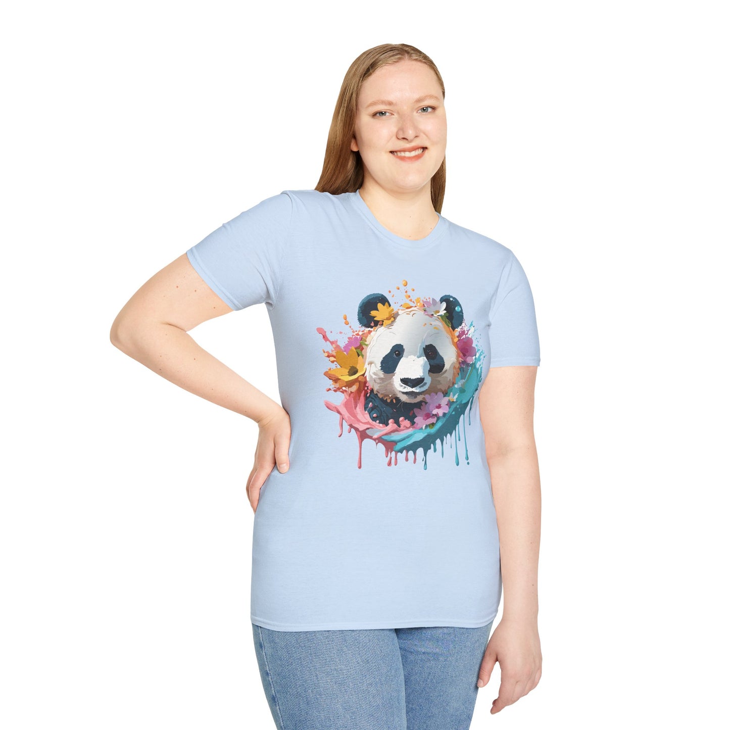 Panda Shirt, T Shirt with Panda, Animal Shirt, Tee Shirt with Animals