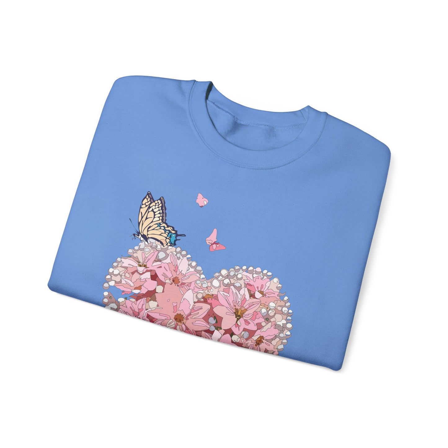 Floral Heart Sweatshirt, Floral Love Sweatshirt, Valentine's Day Sweatshirt, Heart Floral Sweatshirt