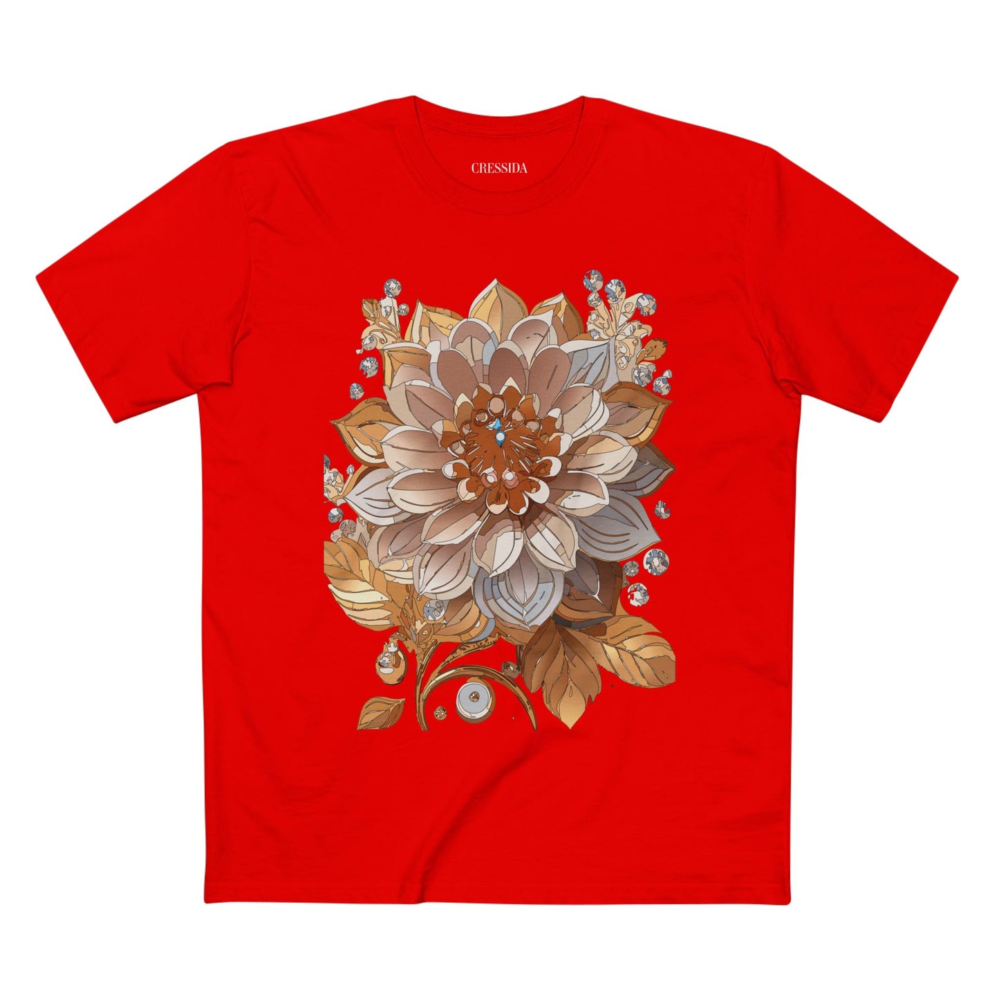 Floral Shirt, Shirt with Flower, Tee Shirt with Antique Flower