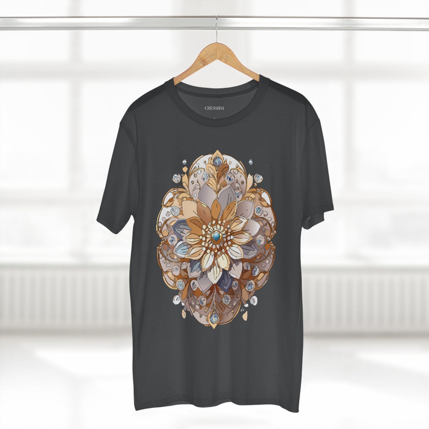 Floral Shirt, Shirt with Flower, Tee Shirt with Antique Flower
