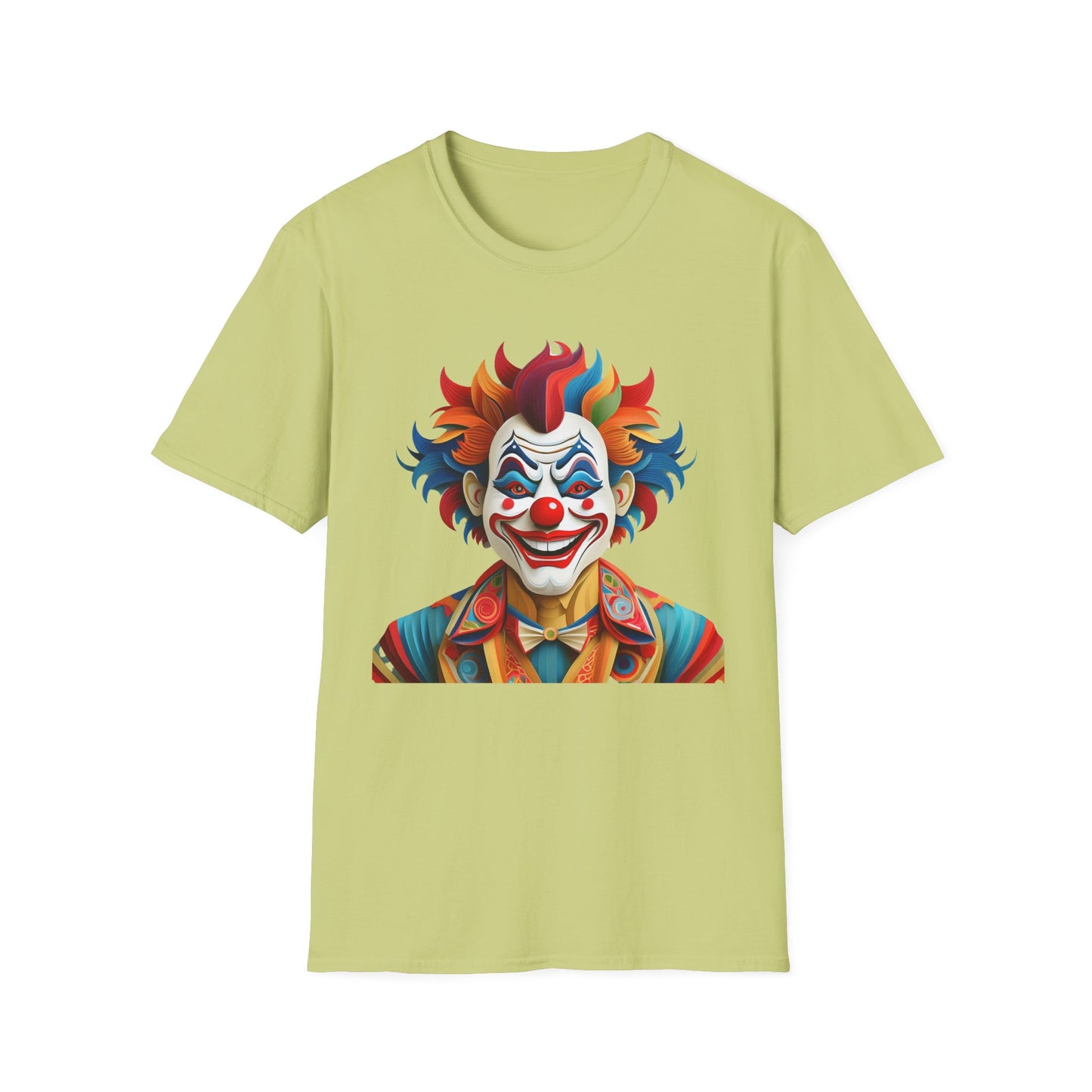 Clown Shirt, T Shirt with Clown, Funny Man Shirt, Tee Shirt with Funny Man, Circus Shirt, Shirt with Circus, Scary Man Shirt, Shirt with Scary Man