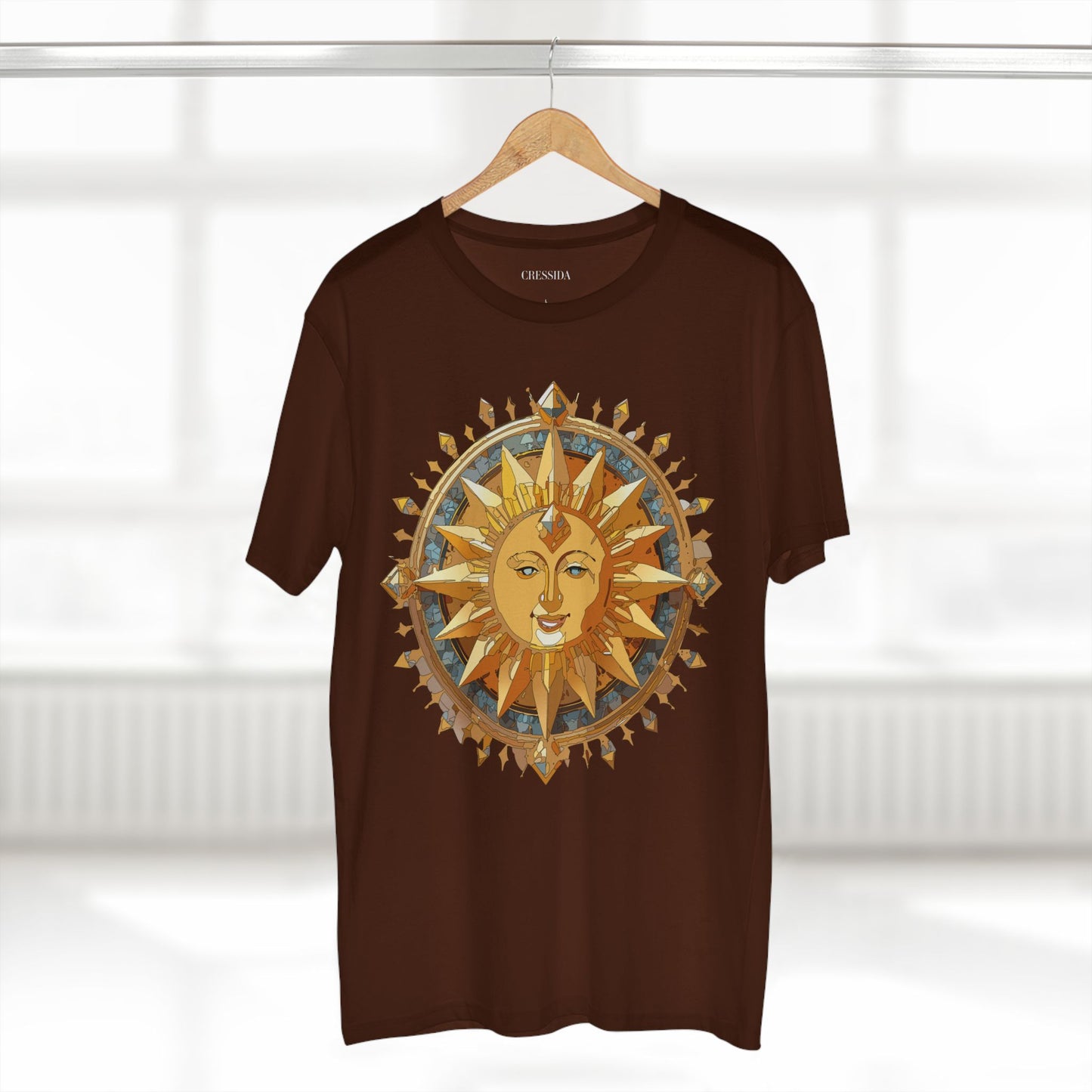 Sun Shirt, Shirt with Sun, Tee Shirt with Gold Sun