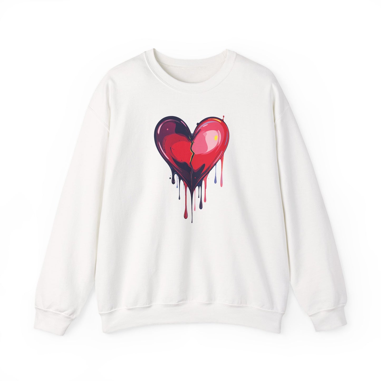 Big Red Heart Sweatshirt, Floral Red Heart Sweatshirt, Floral Love Sweatshirt, Valentine's Day Sweatshirt, Heart Floral Sweatshirt 118