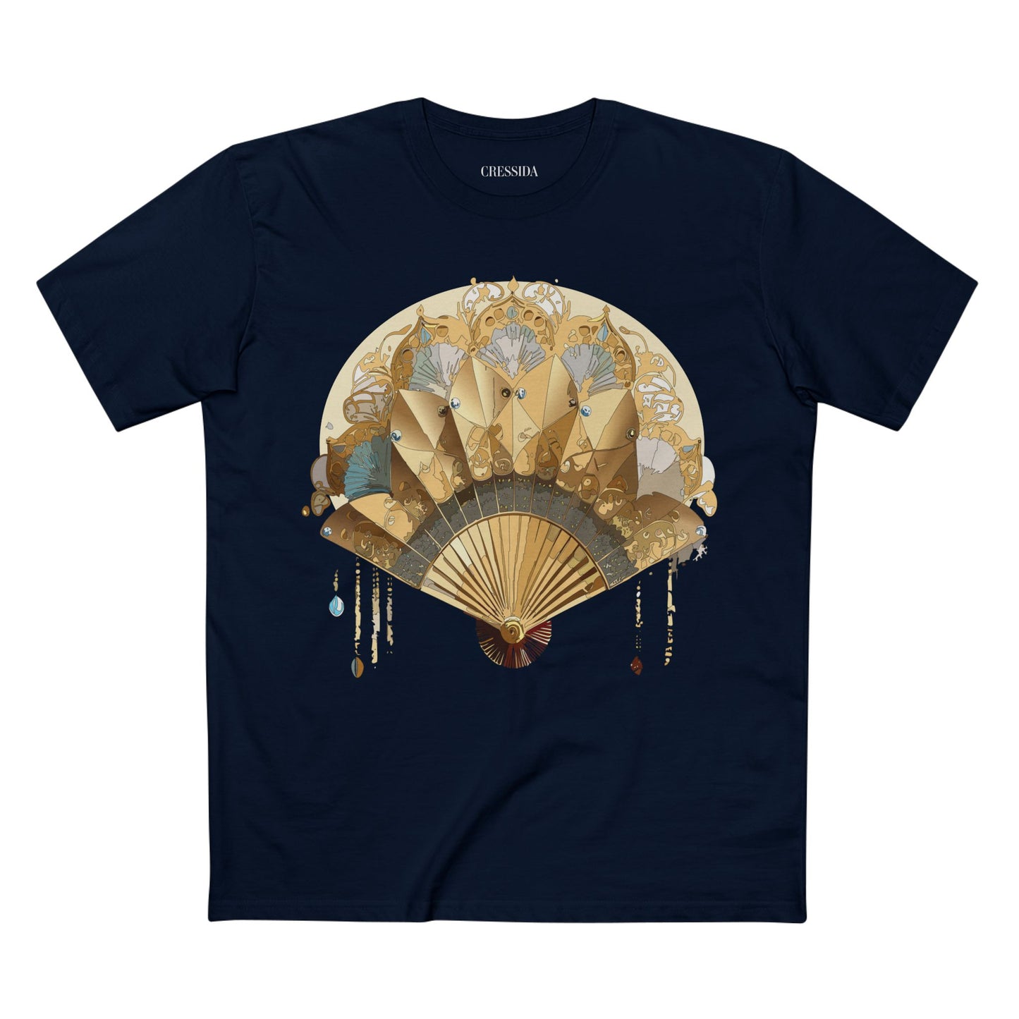 Fan shirt, Shirt with Fan, Tee Shirt with Antique Fan