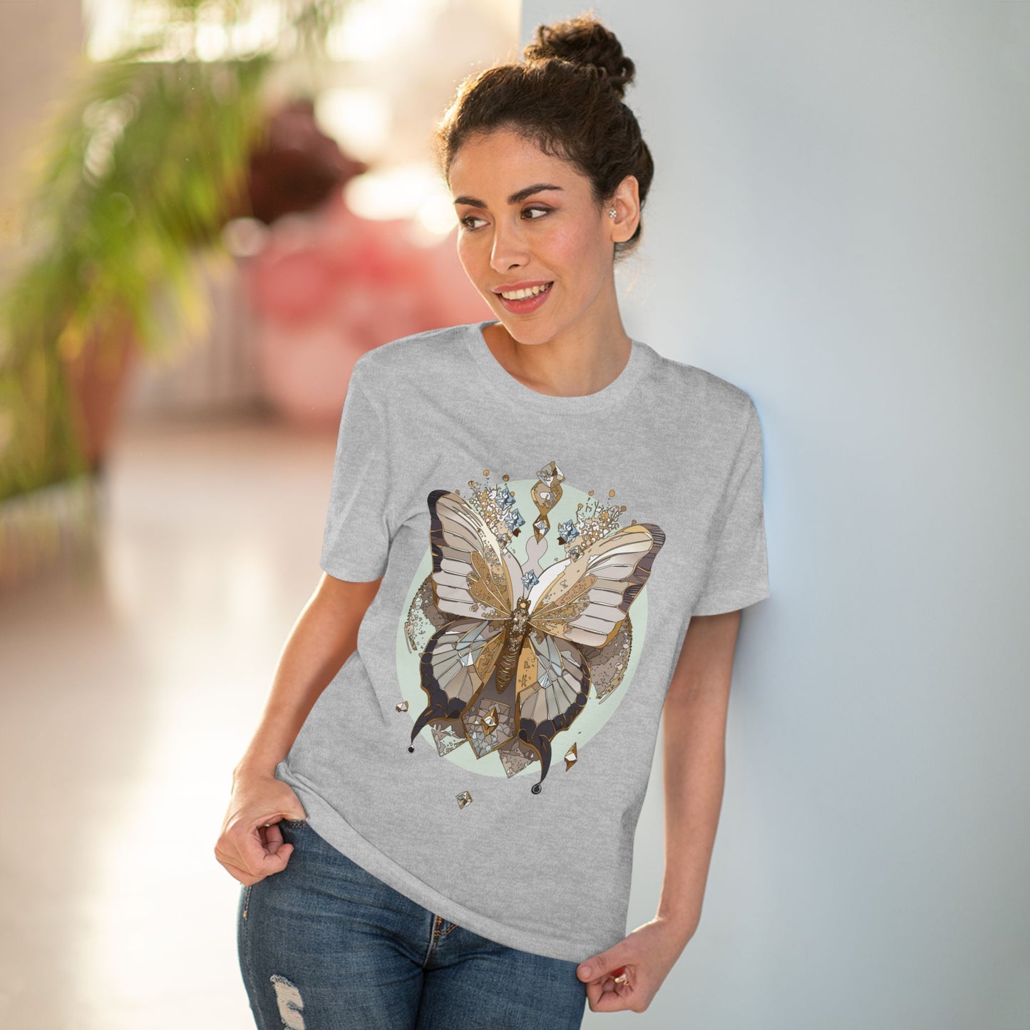 Organic T-shirt with Butterfly