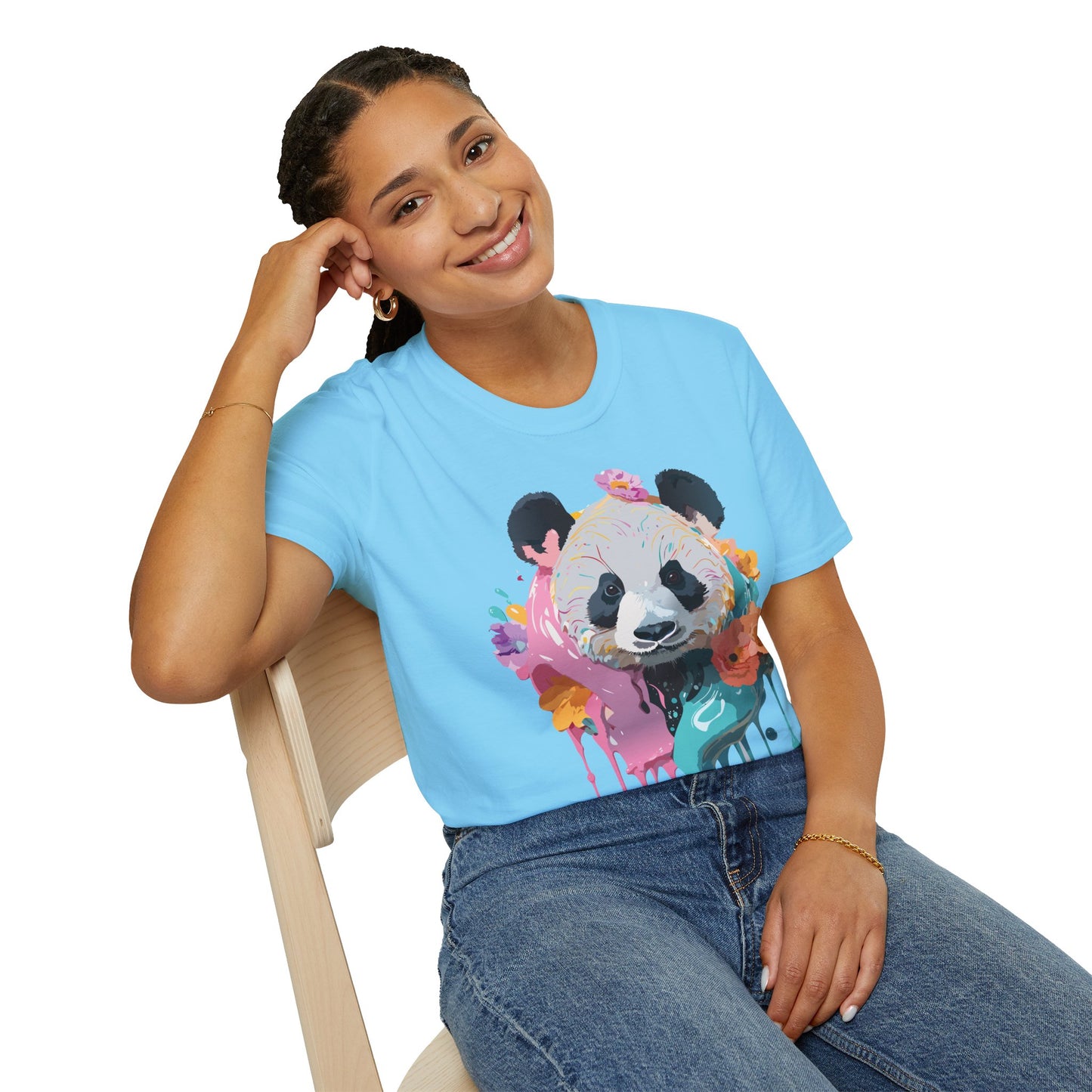 Panda Shirt, T Shirt with Panda, Animal Shirt, Tee Shirt with Animals