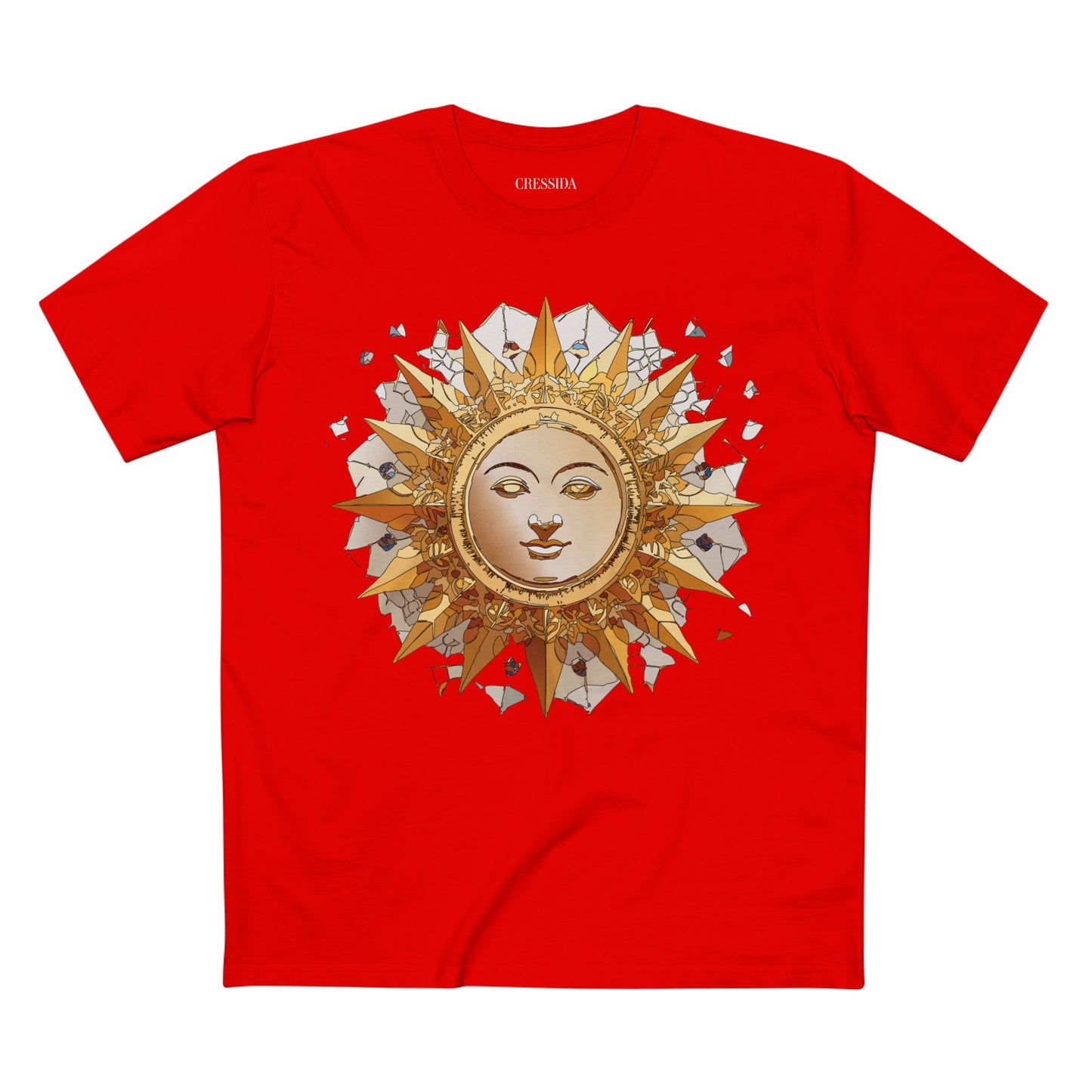 Sun Shirt, Shirt with Sun, Tee Shirt with Gold Sun