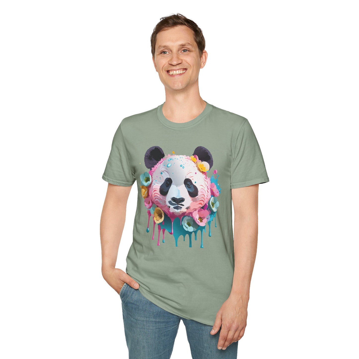 Panda Shirt, T Shirt with Panda, Animal Shirt, Tee Shirt with Animals